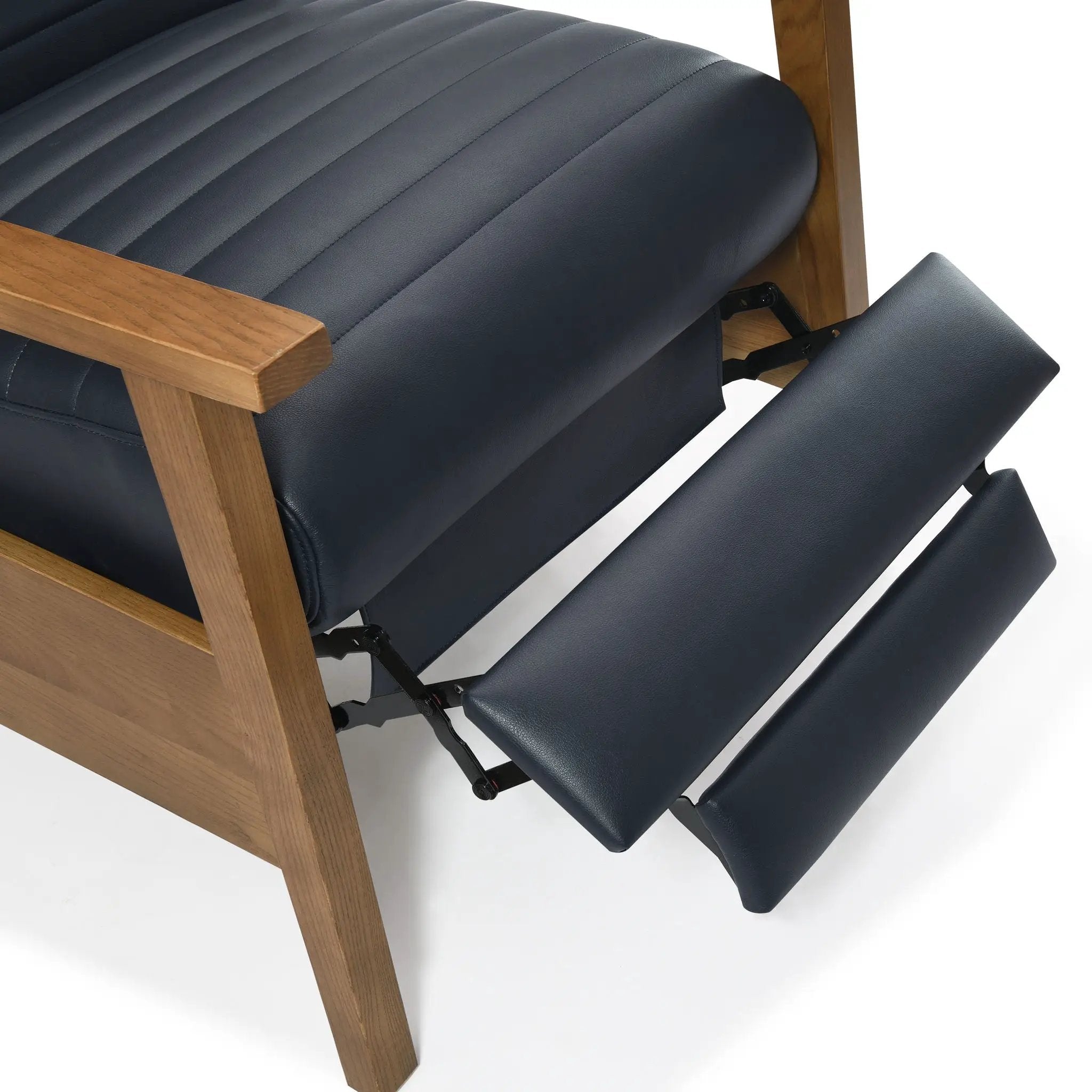 Asher - Modern Push Back Recliner With Wood Arms by Unique Piece Furniture