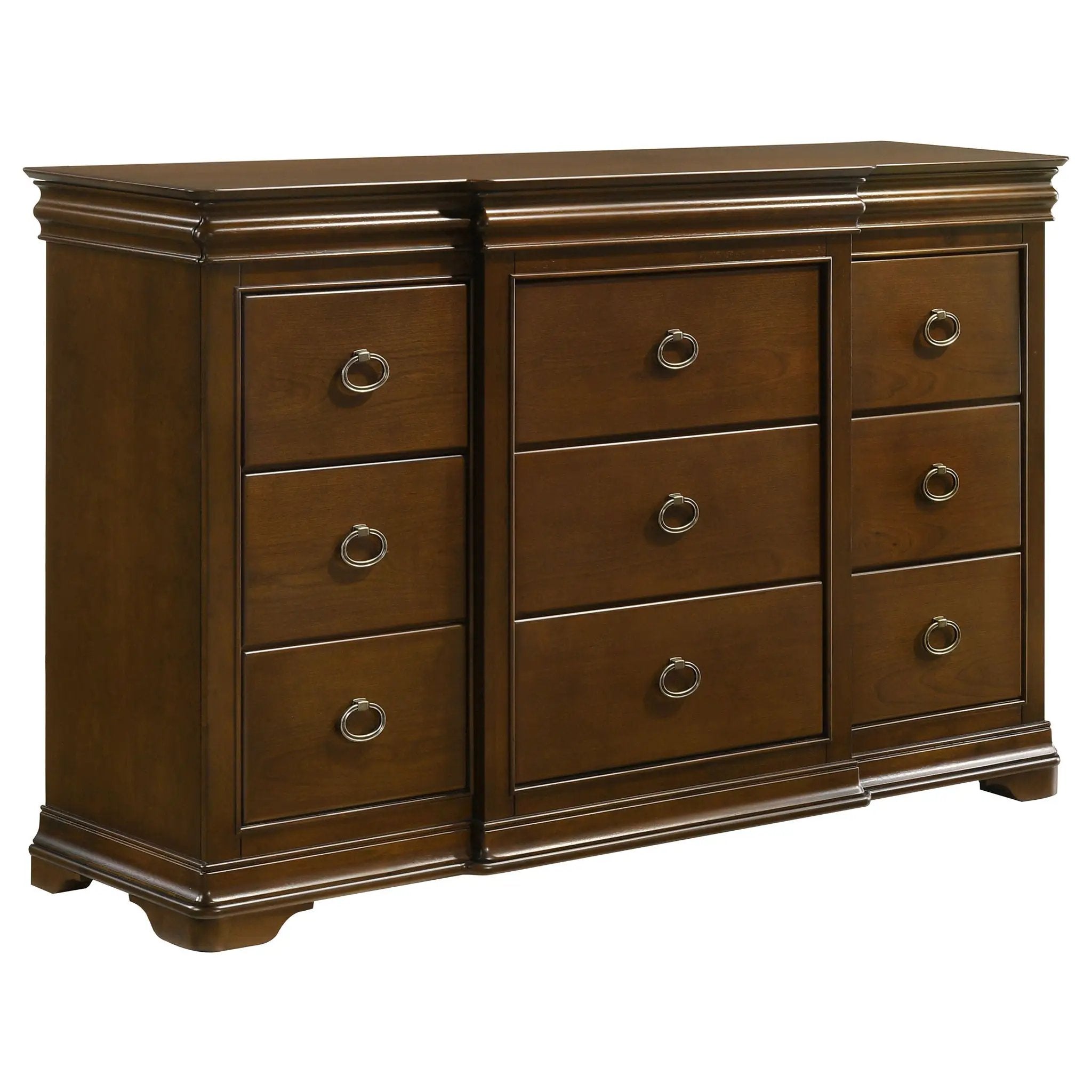 Garland 4-piece Eastern King Bedroom Set Brown Cherry by Unique Piece Furniture