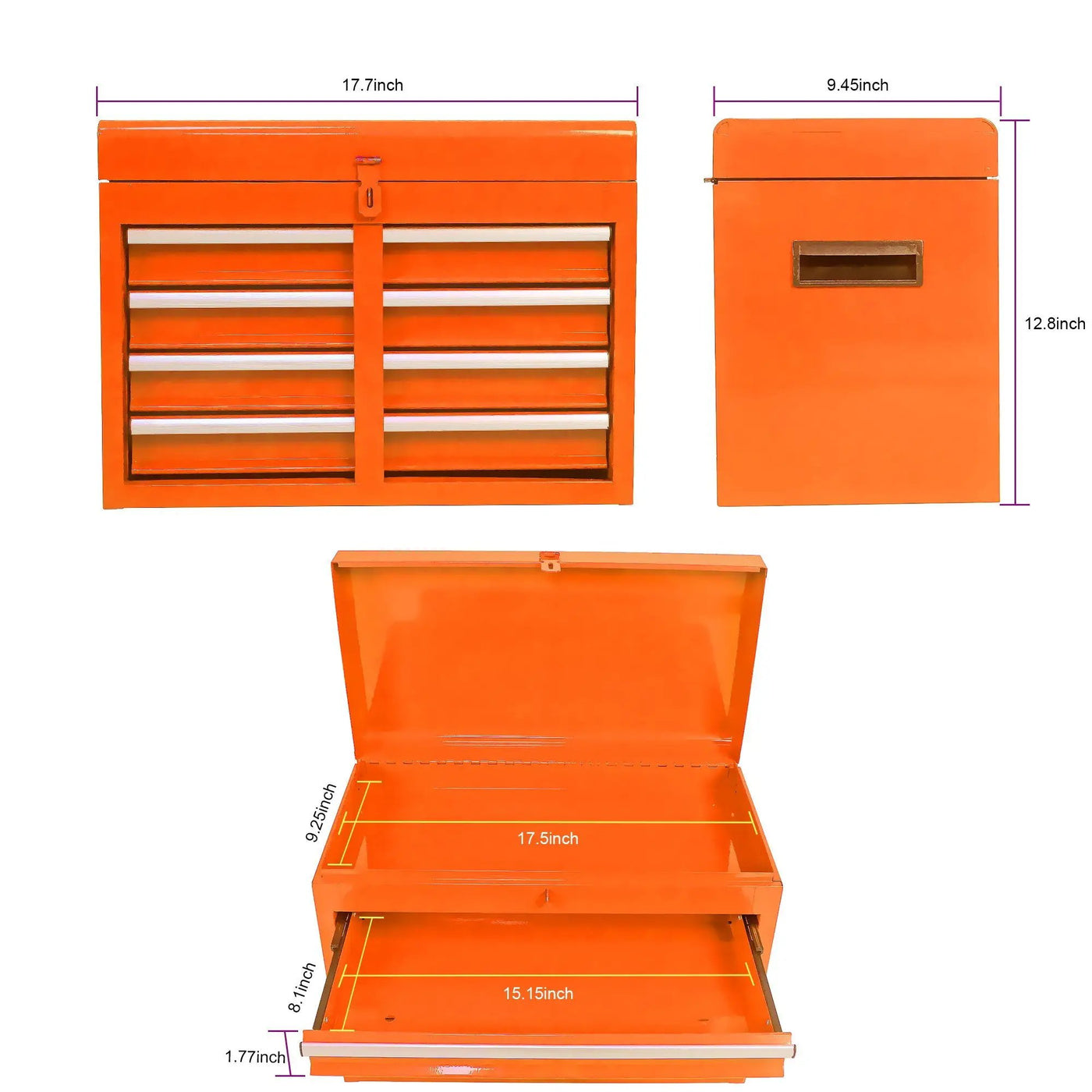 High Capacity Rolling Tool Chest With Wheels And Drawers, Storage Cabinet by HouseOfZazla