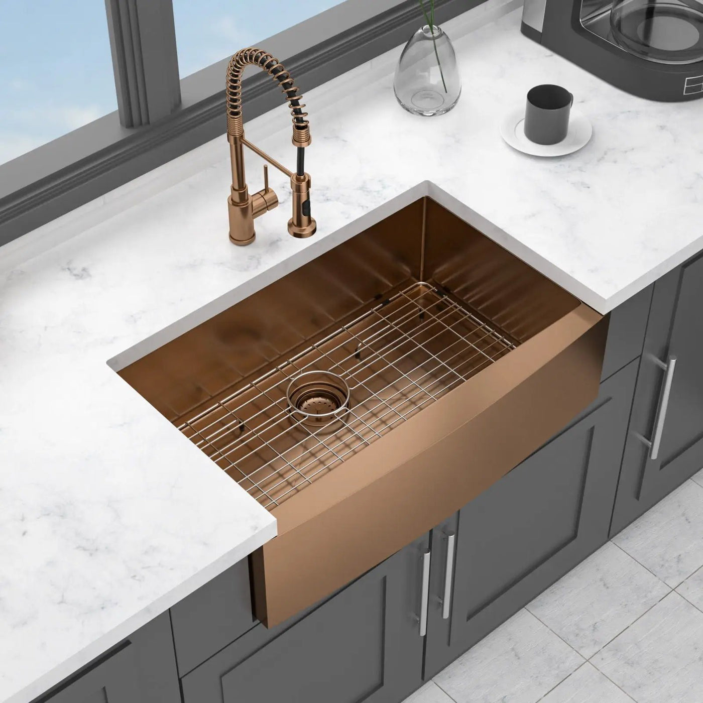 Farmhouse Kitchen Sink, Apron Front by HouseOfZazla