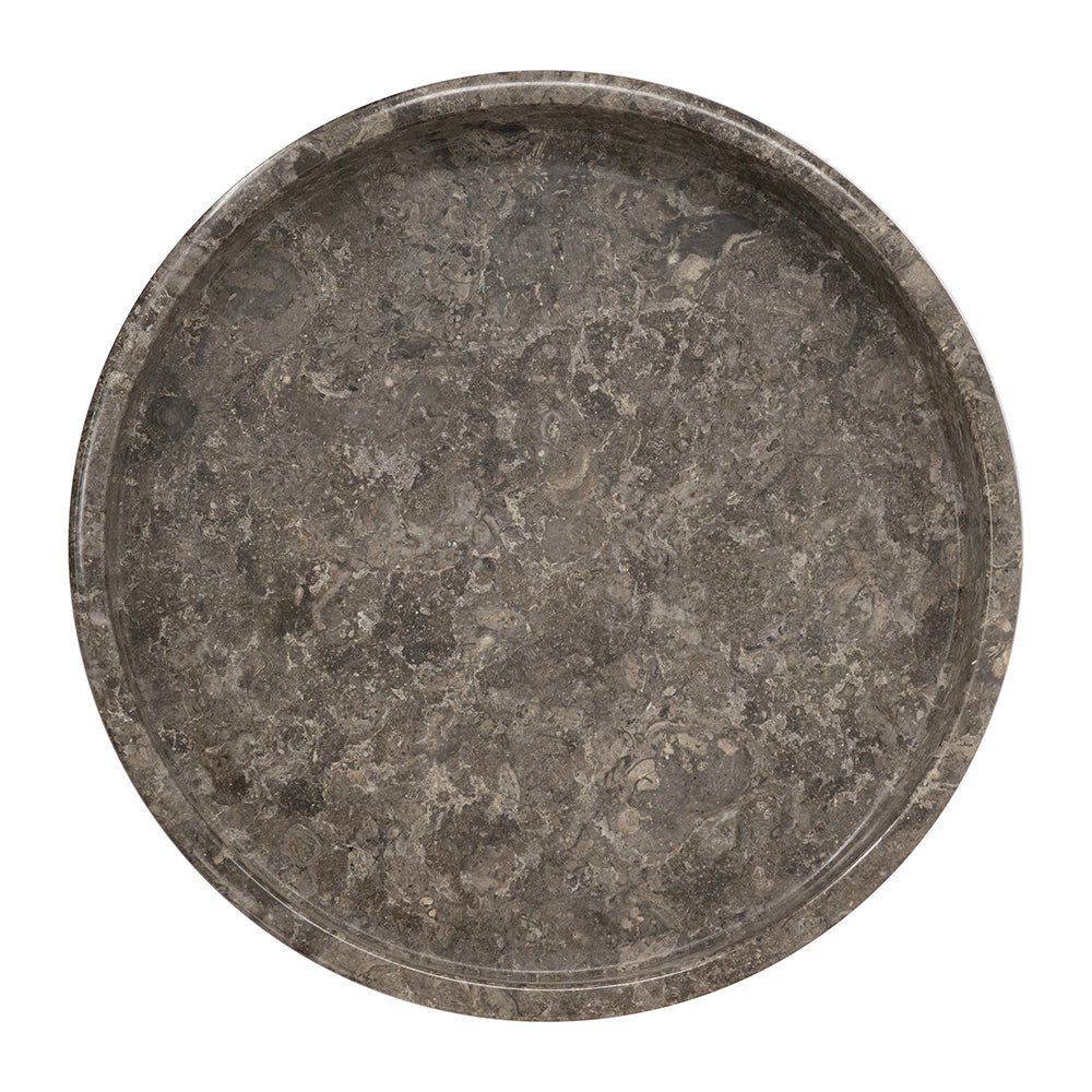 Marble Pedestal Plate with Sturdy Base - Gray, photo 4 of 10