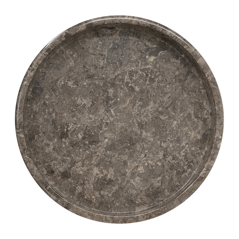 Marble Pedestal Plate with Sturdy Base - Gray, photo 4 of 10