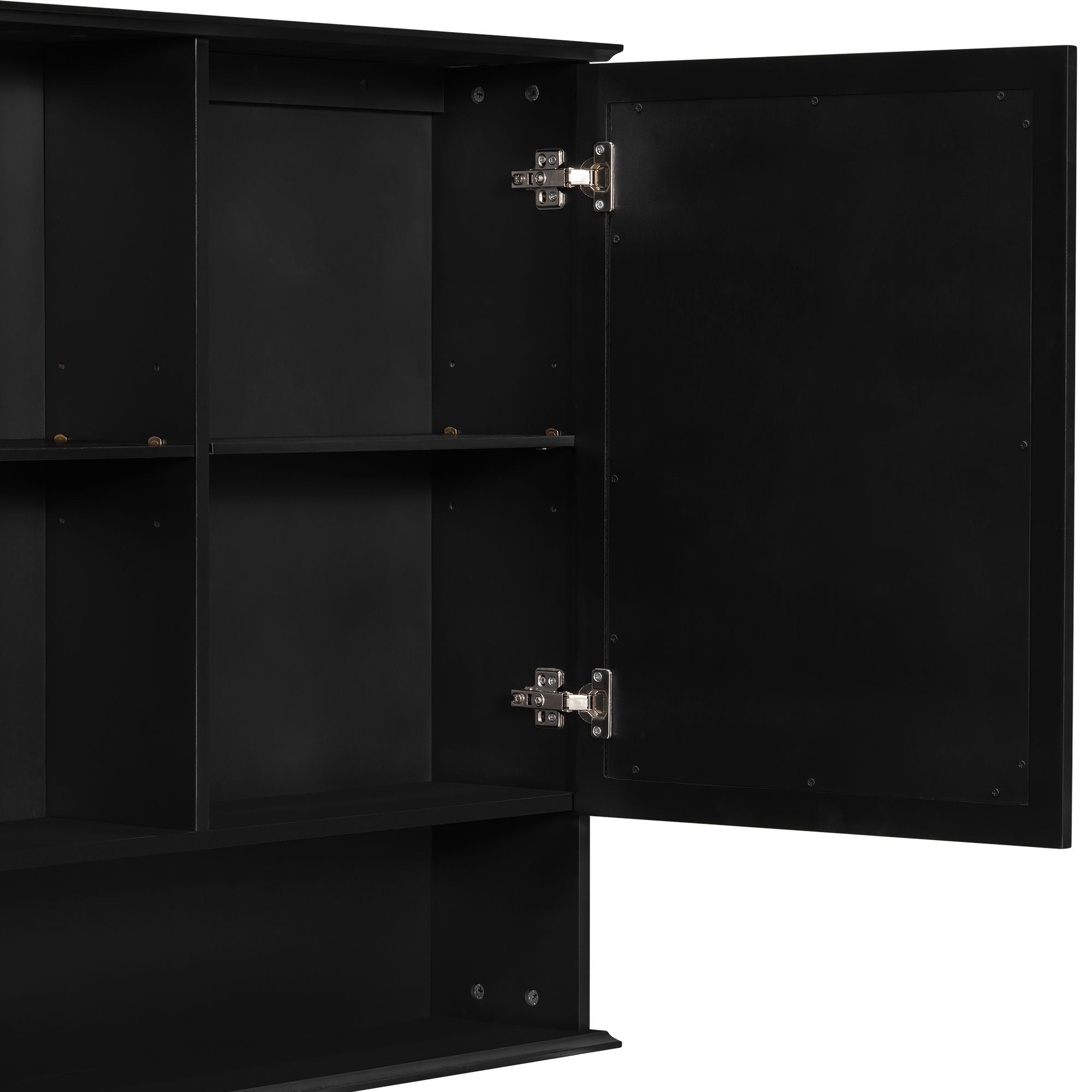 Wall Mounted Bathroom Medicine Cabinet With Double Mirrored Doors by HouseOfZazla