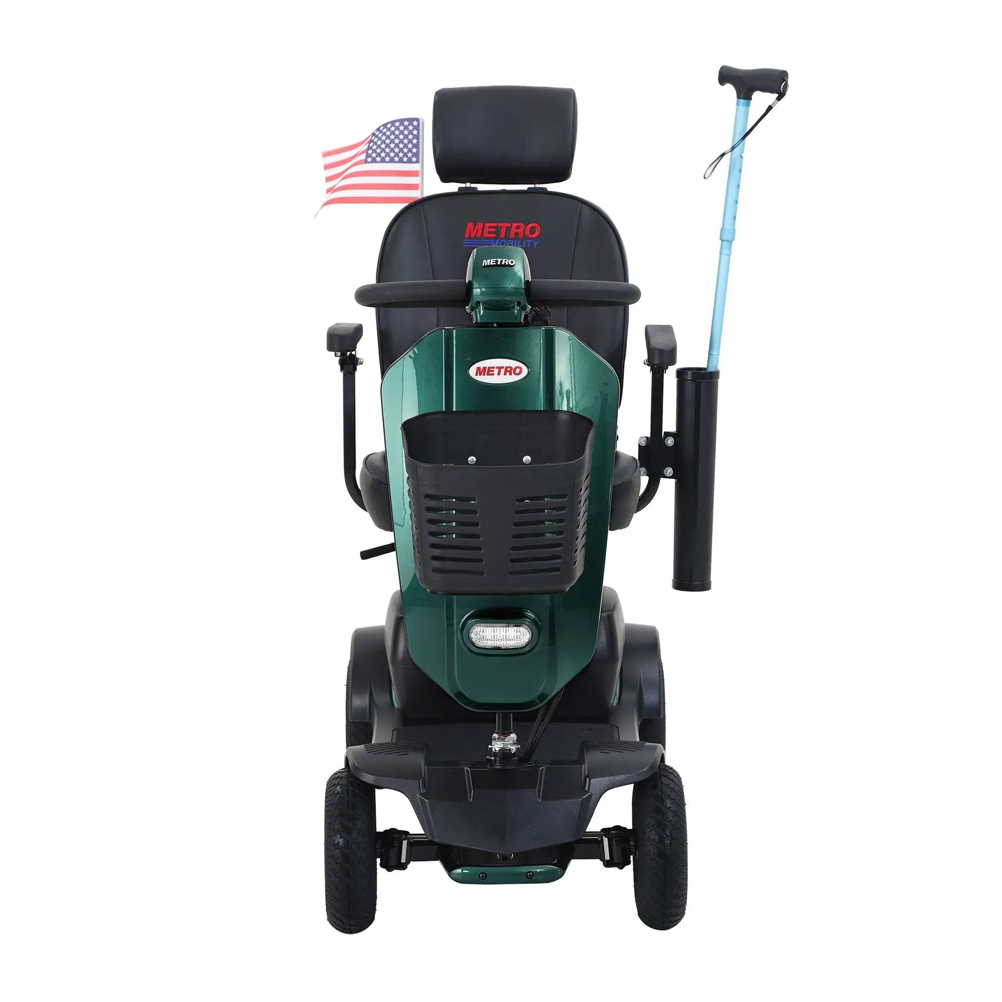 Max Plus - 4 Wheels Outdoor Compact Mobility Scooter With 2 Pieces X 20Ah Lead Acid Battery, 16 Miles, Cup Holders & USB Charger Port by HouseOfZazla