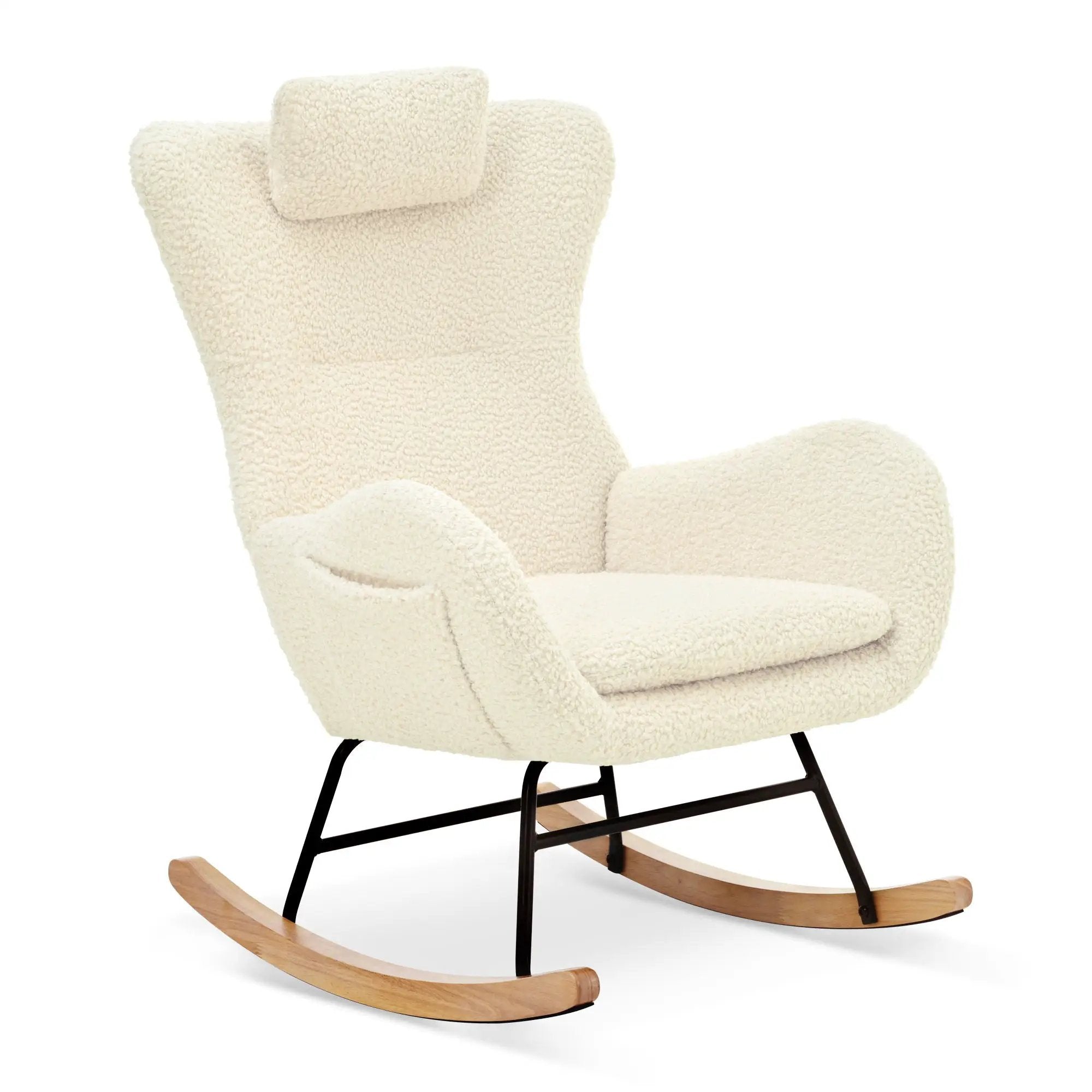 Rocking Chair Nursery Teddy Upholstered Rocker Glider Chair by HouseOfZazla