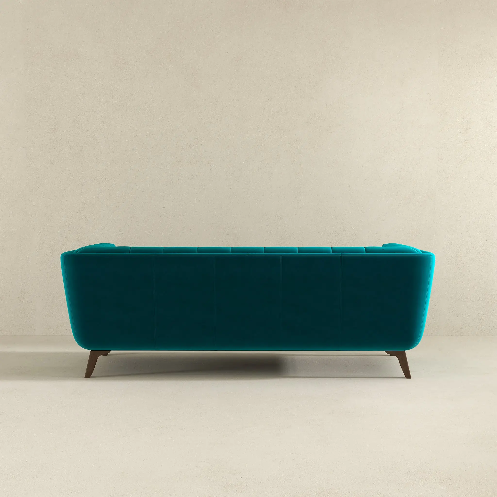 Addison Large Teal Velvet Sofa by HouseOfZazla