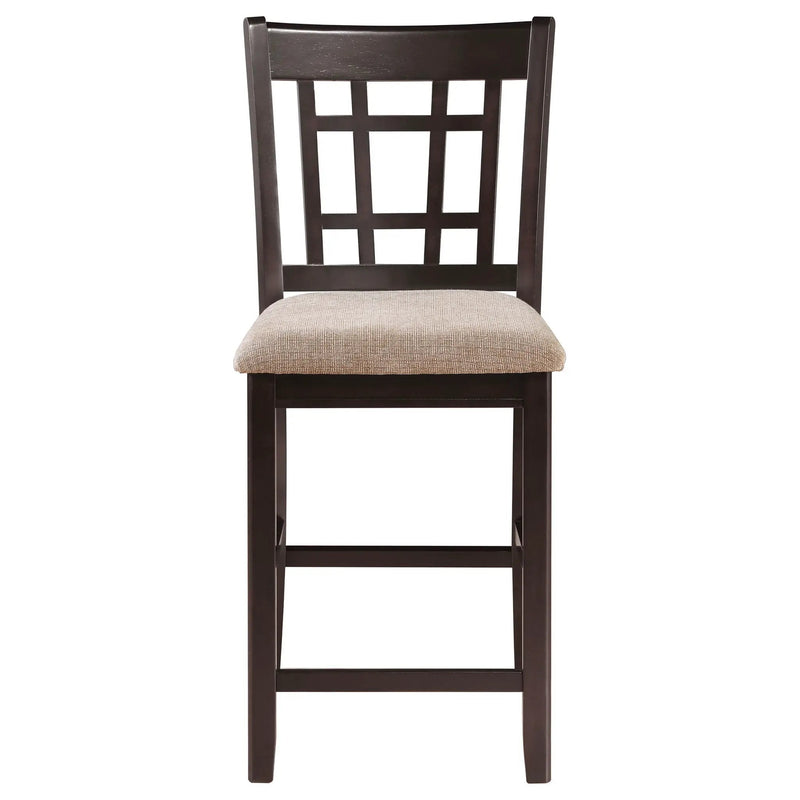 Lavon Wood Counter Height Dining Chair Tan and Espresso (Set of 2) by Unique Piece Furniture