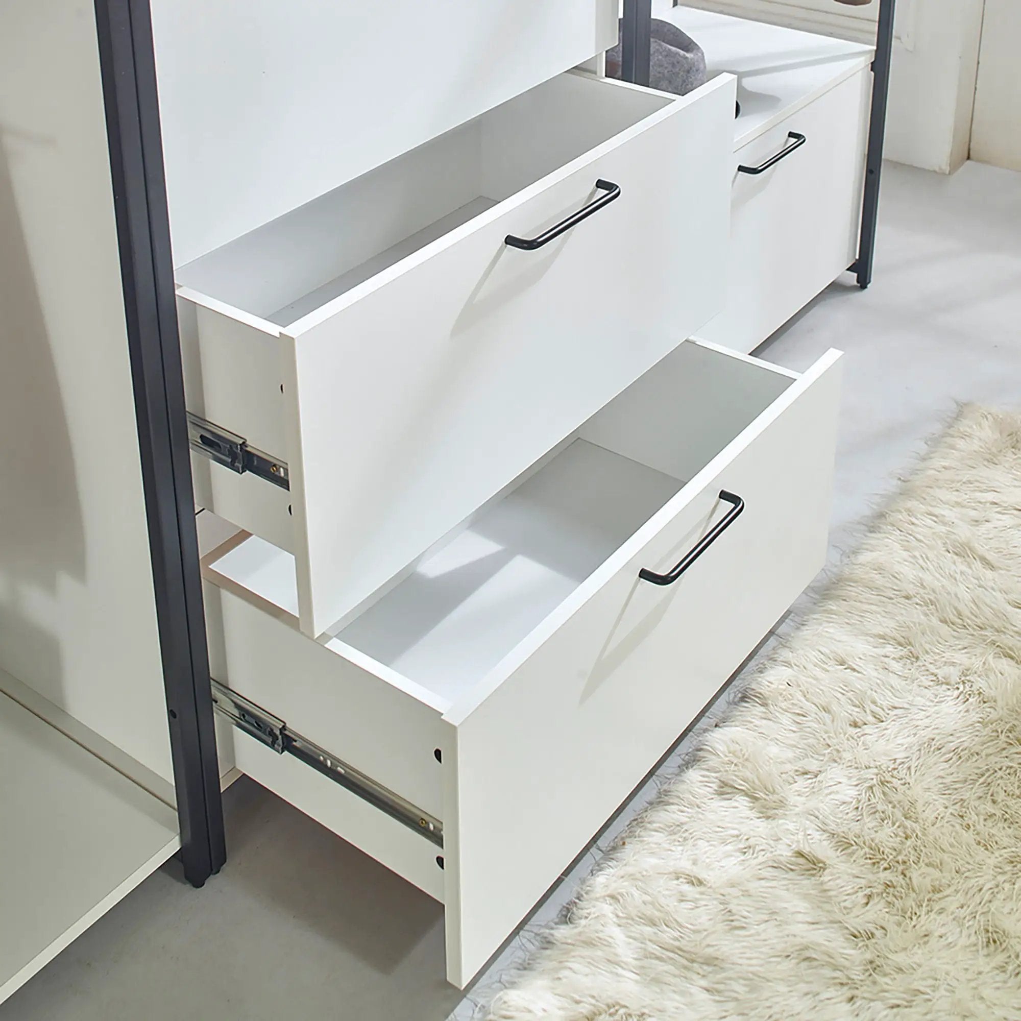 Fiona - Freestanding, Walk-In Closet System - White by HouseOfZazla