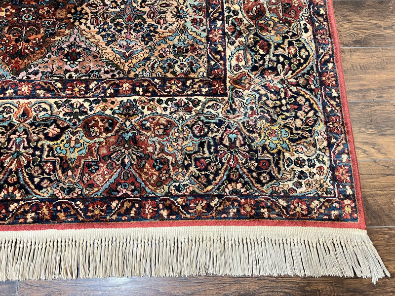 Karastan Multicolor Panel Kirman Rug #717, Wool Karastan Rug 12 x 16, Extra Large Karastan Area Rug, Original Karastan Collection 700 Series by Jewel Rugs