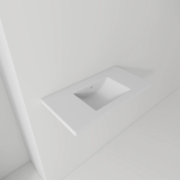 36" Ceramic Basin Sink, 0.8" Ultra-Thin Profile