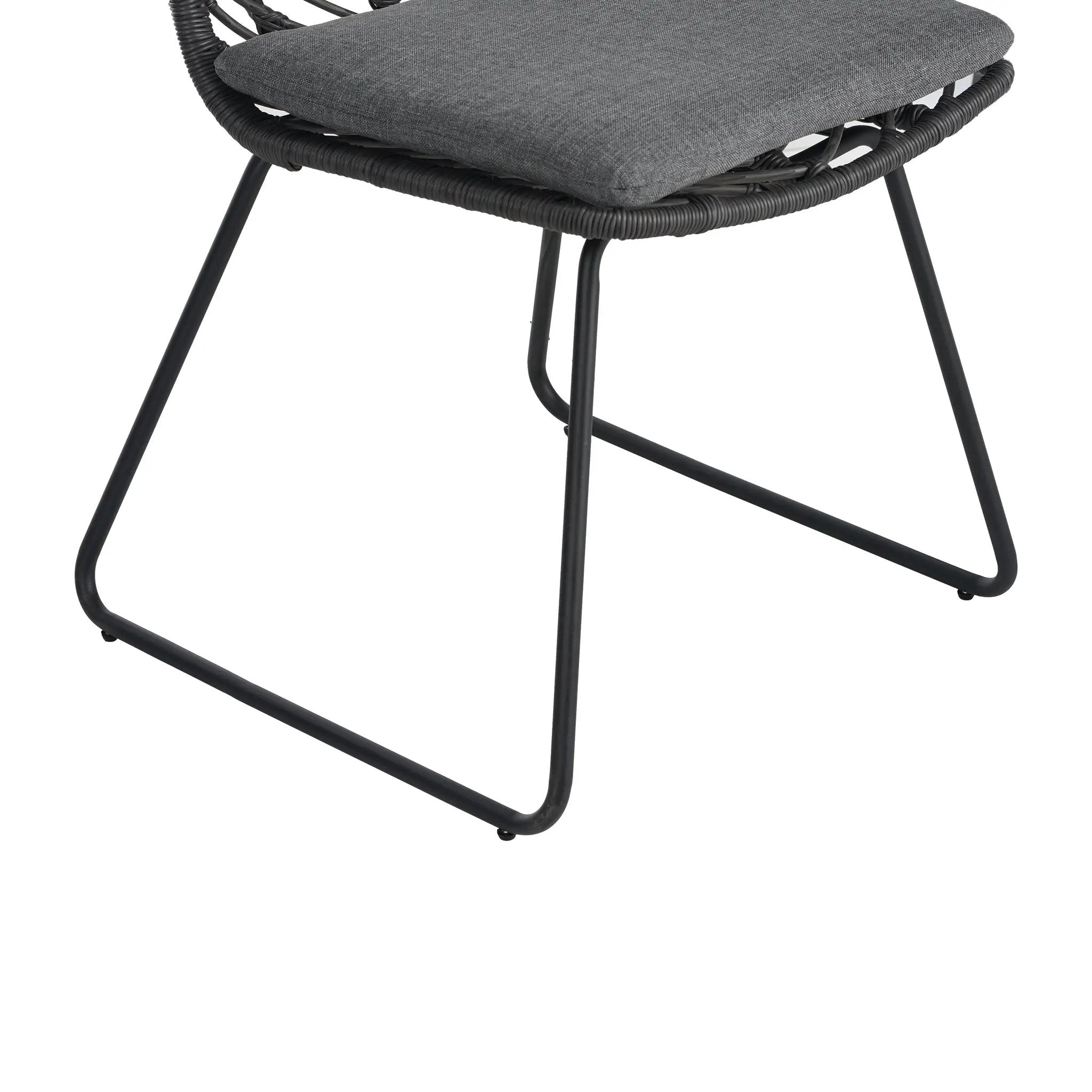 DEJA Chair 2PCS with 2 Cushions, Gray by HouseOfZazla