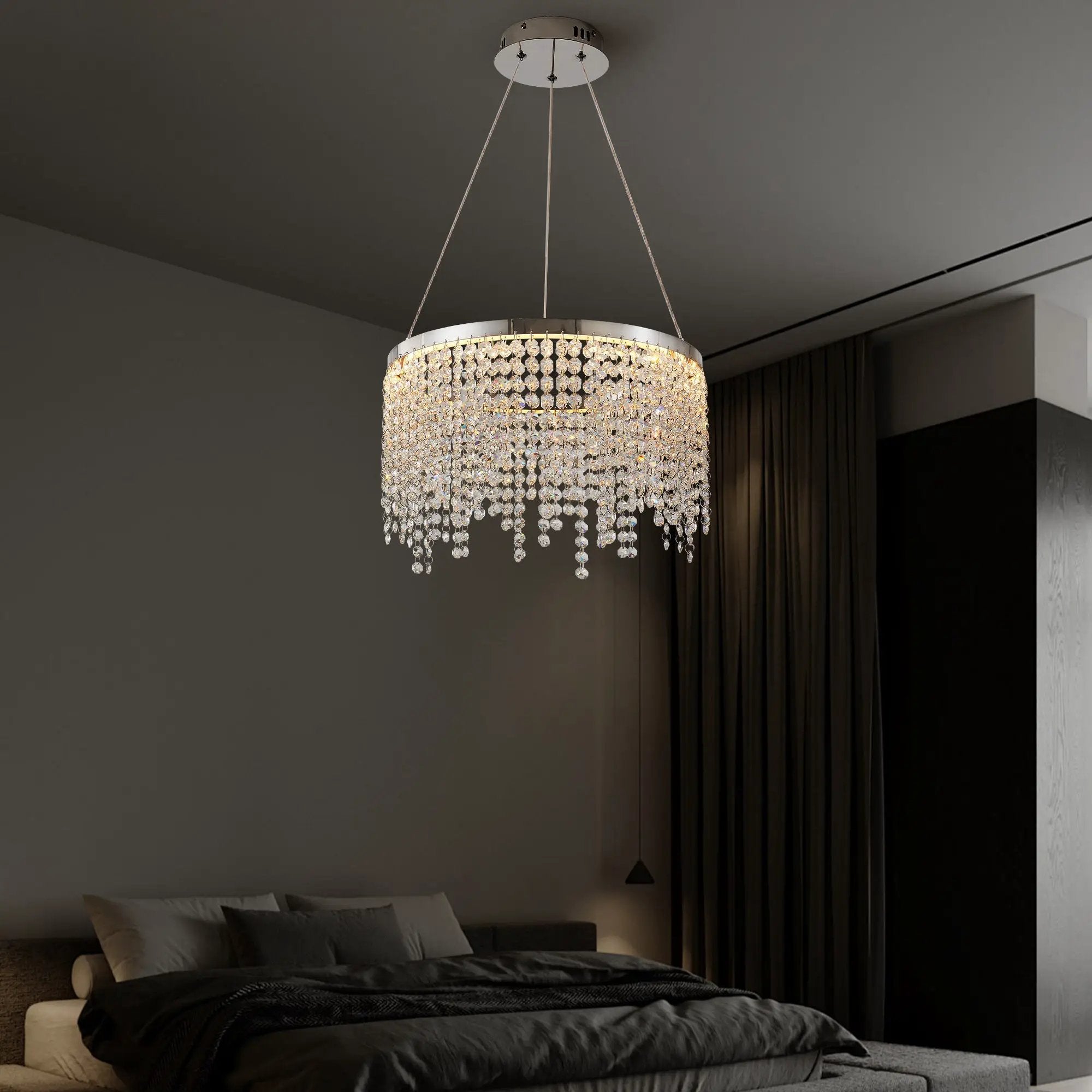 16-Inch Luxury Crystal LED Chandelier by HouseOfZazla