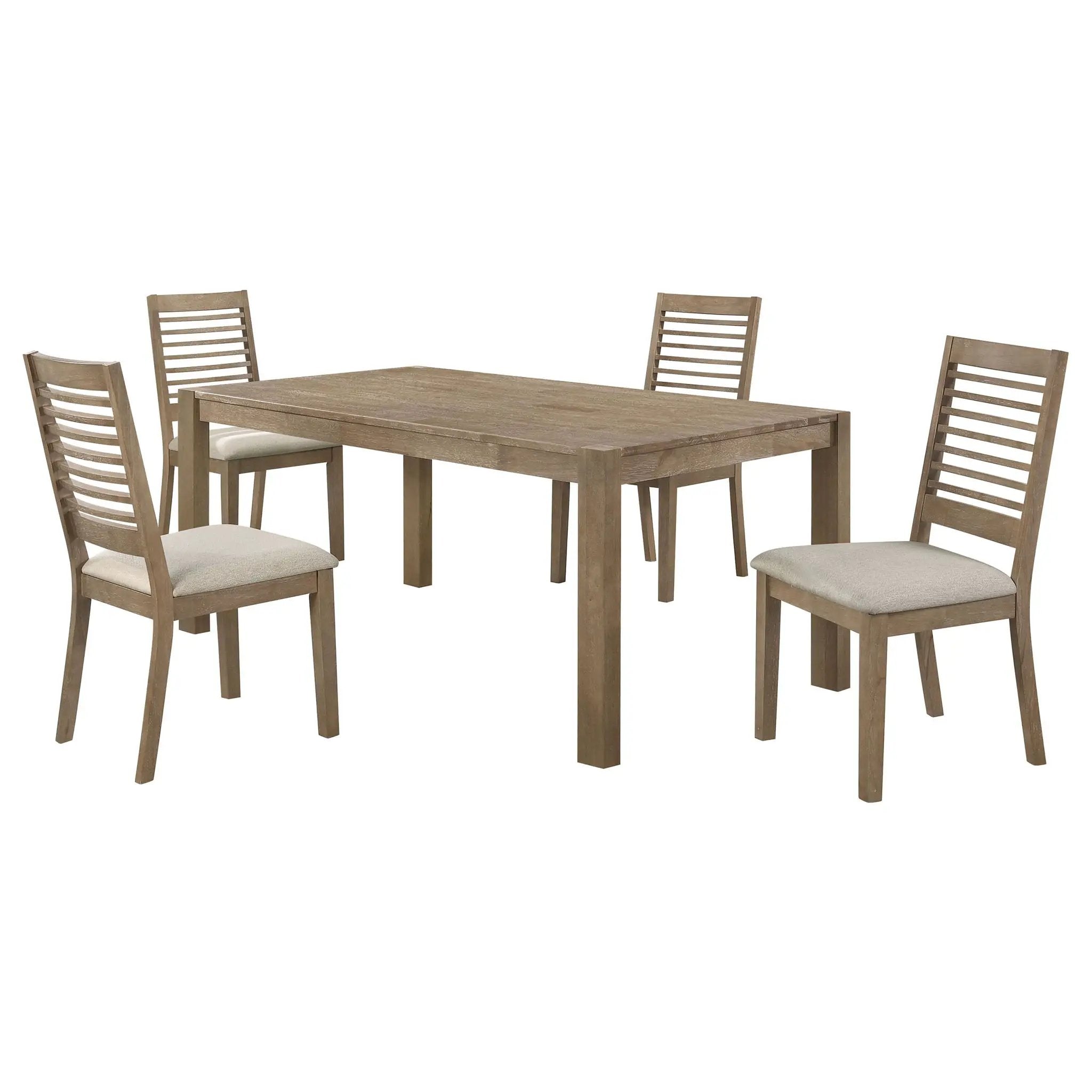 Umbarger - 5 Piece Rectangular Dining Set - Brown by HouseOfZazla