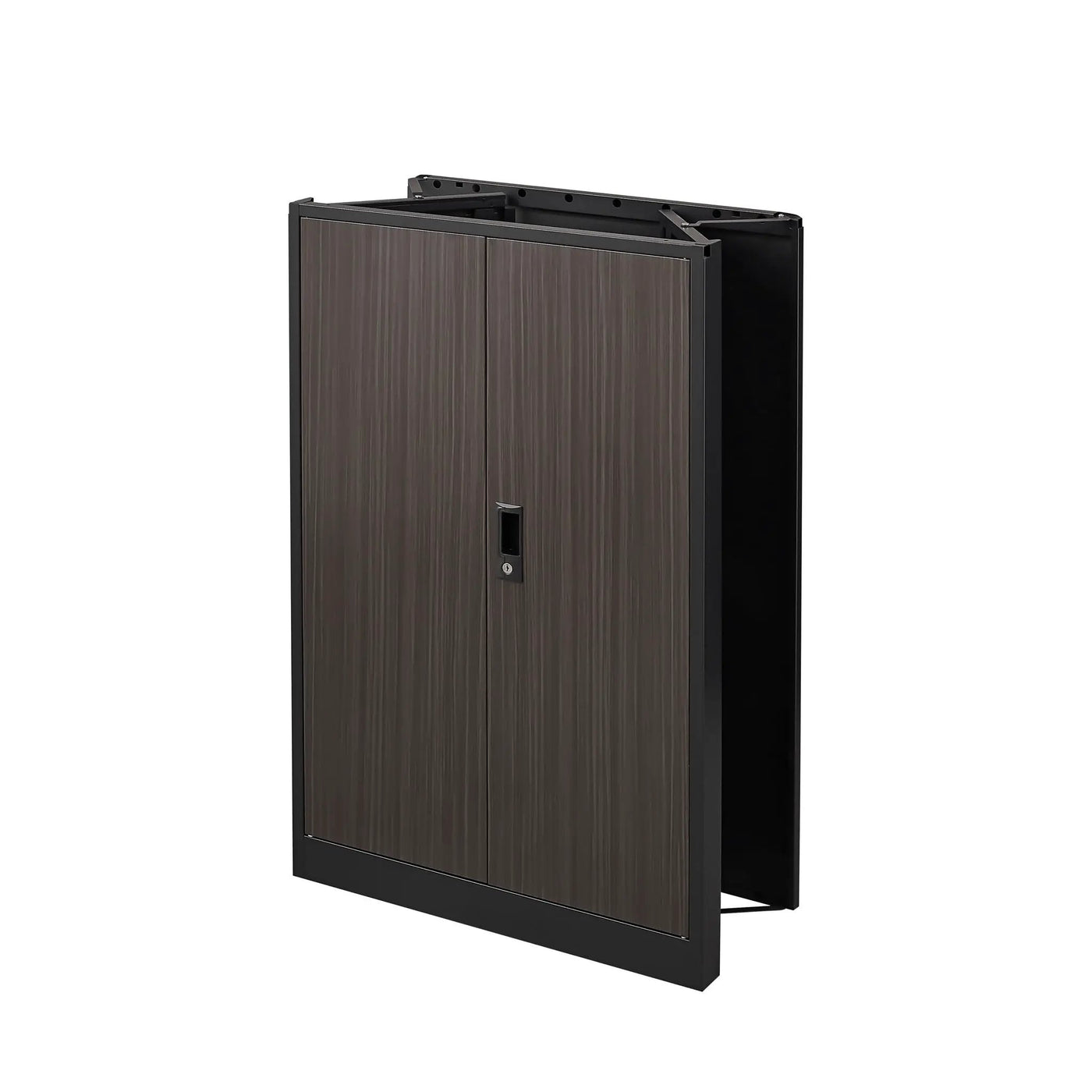 Metal Storage Cabinet With Locking Doors And Adjustable Shelf, Folding Filing Storage Cabinet, Folding Storage Locker Cabinet For Home Office, School, Garage by HouseOfZazla