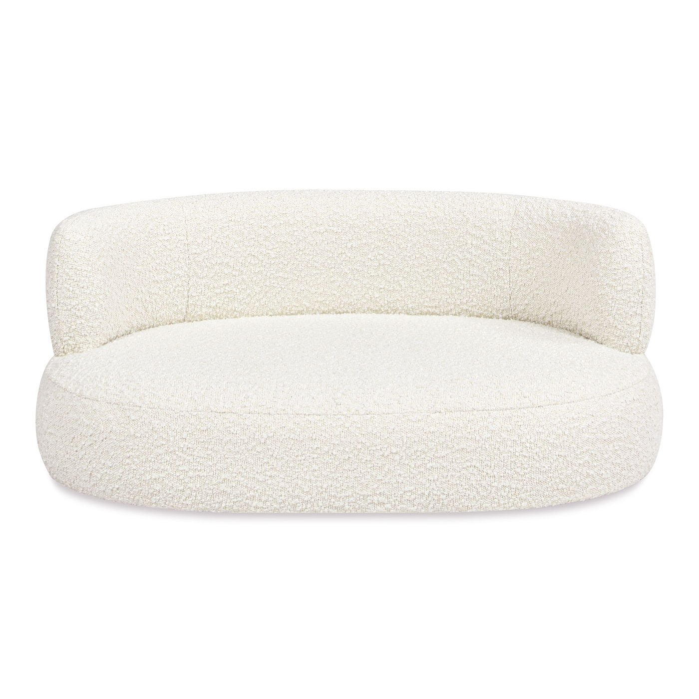 Shep - Curved Dog Sofa Bed Medium - Ivory White by HouseOfZazla