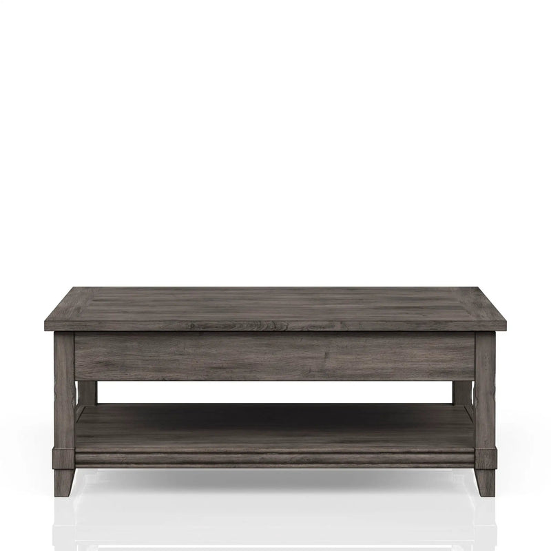Lift Top Cocktail Table With Casters - Gray by Unique Piece Furniture