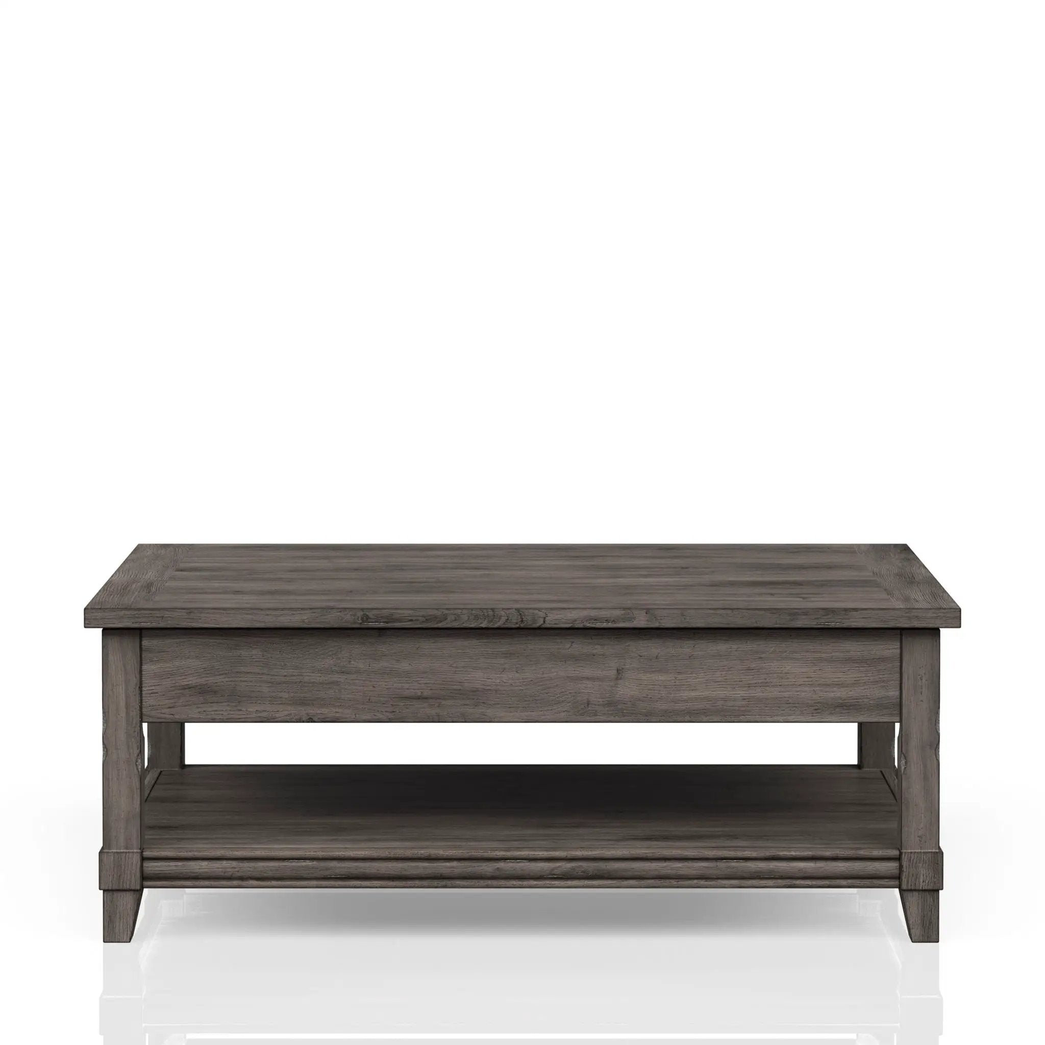 Lift Top Cocktail Table With Casters - Gray by HouseOfZazla