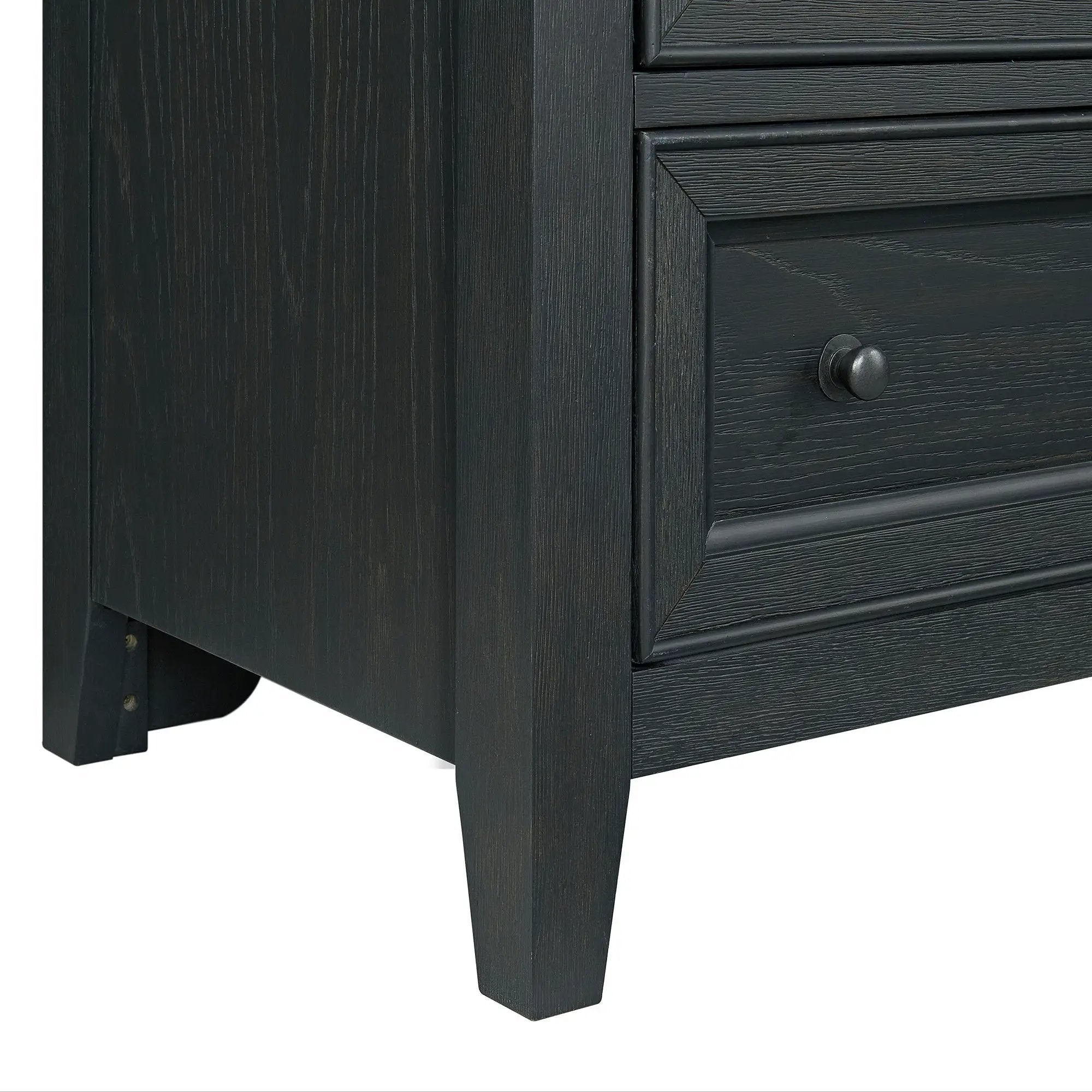 6 Drawer Chest With Knobs And Smooth Slides by HouseOfZazla