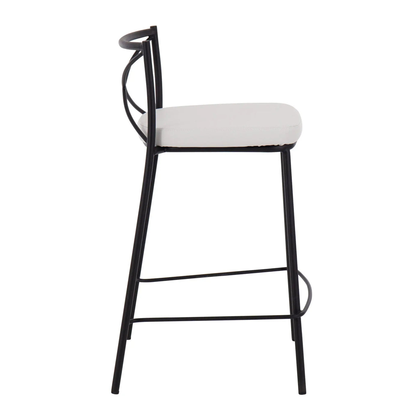 Modern Charlotte - Contemporary Fixed Height Counter Stool (Set of 2) by HouseOfZazla