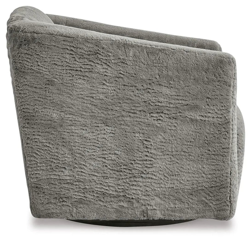 Bramner - Swivel Accent Chair - Charcoal by Unique Piece Furniture
