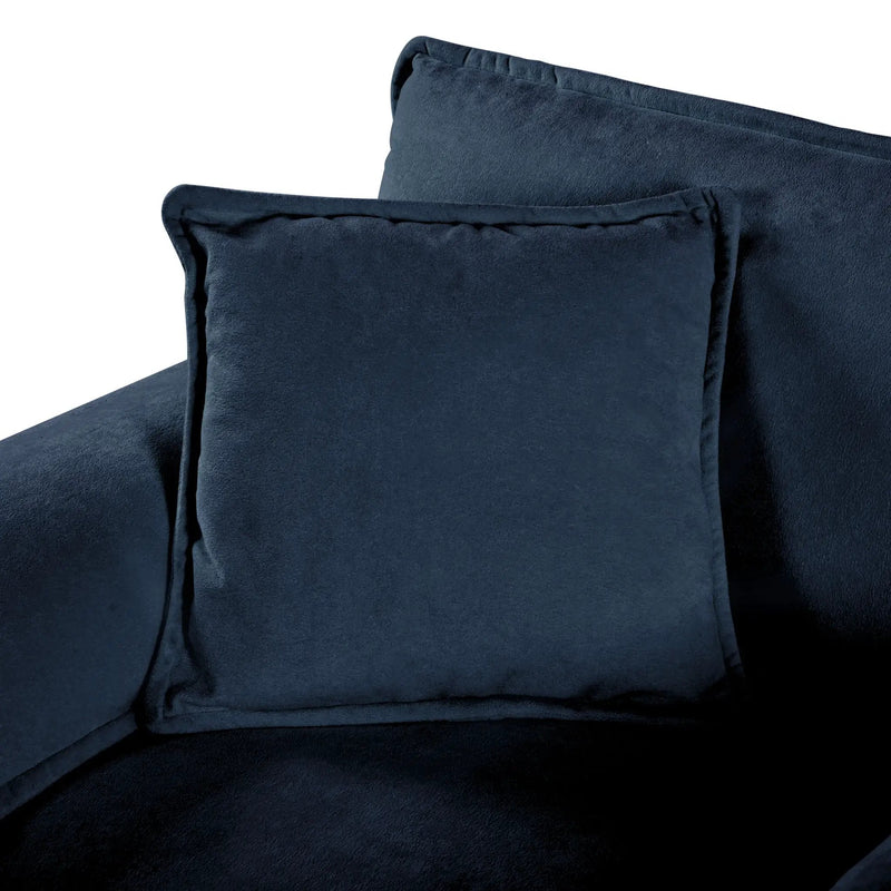 Modern Comfy Deep Seat Modular Sectional Sofa Cloud Couch With Ottoman