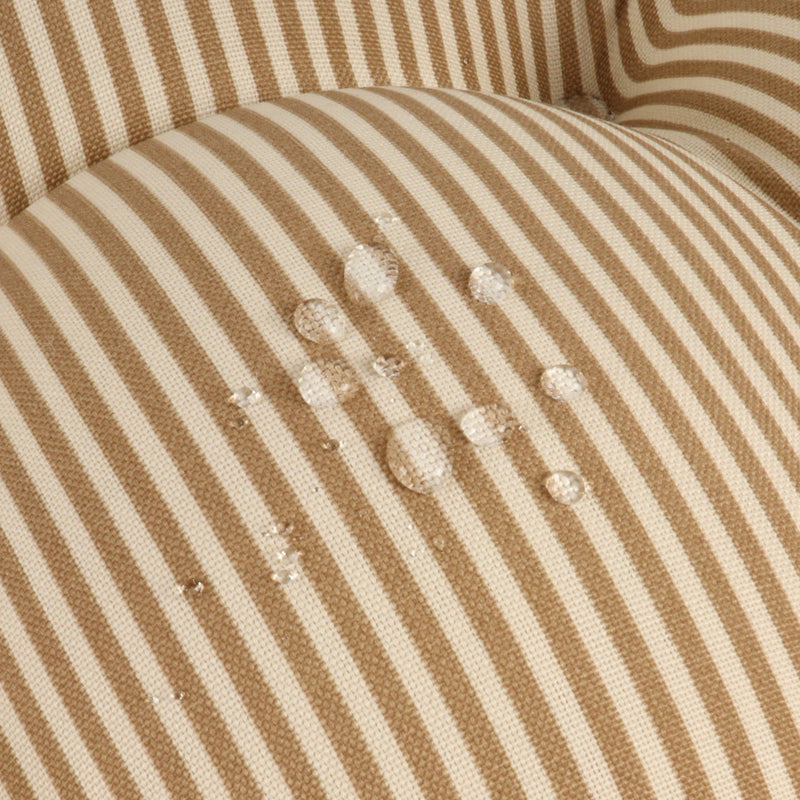 Outdoor Chair Cushions Set of 2 - Beige Striped, photo 6 of 10