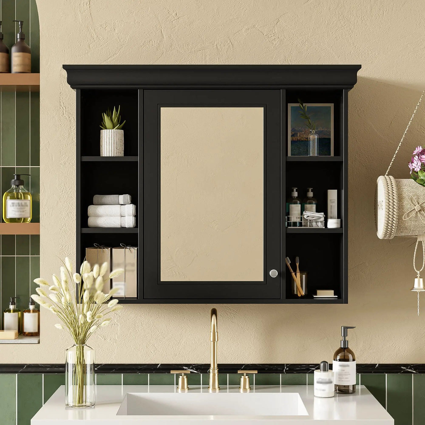 Wall Mounted Bathroom Storage Cabinet With Mirror Door by HouseOfZazla
