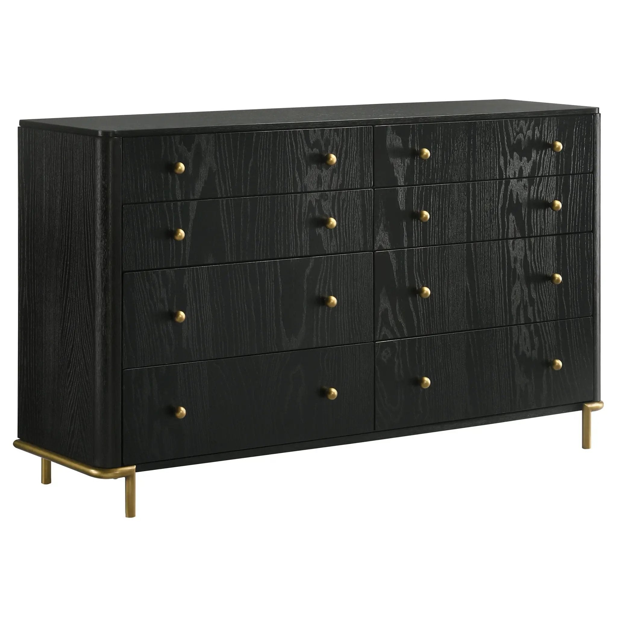 Arini 4-piece California King Bedroom Set Black and Natural by Unique Piece Furniture