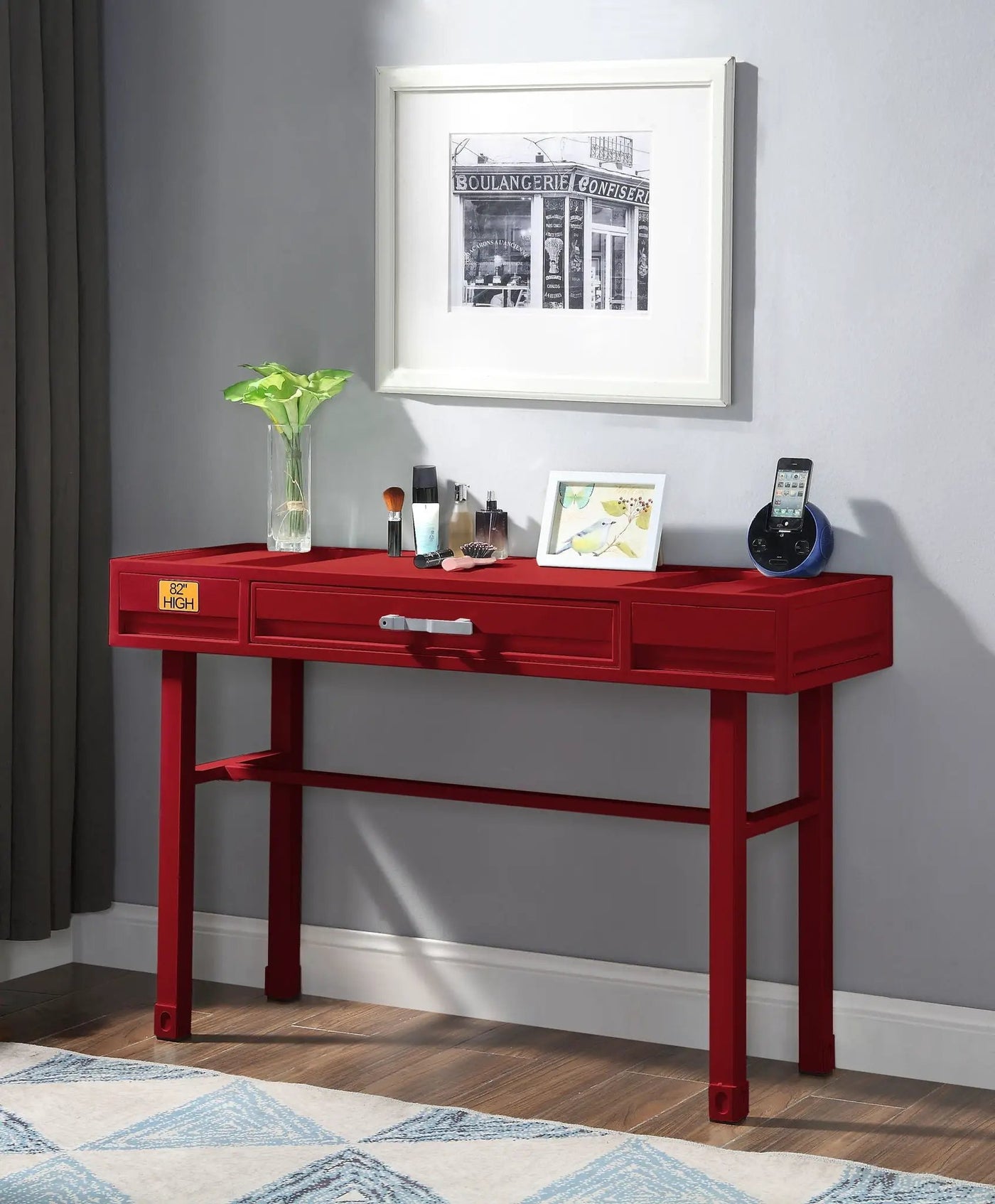 Cargo Vanity Desk With Functional Storage by HouseOfZazla