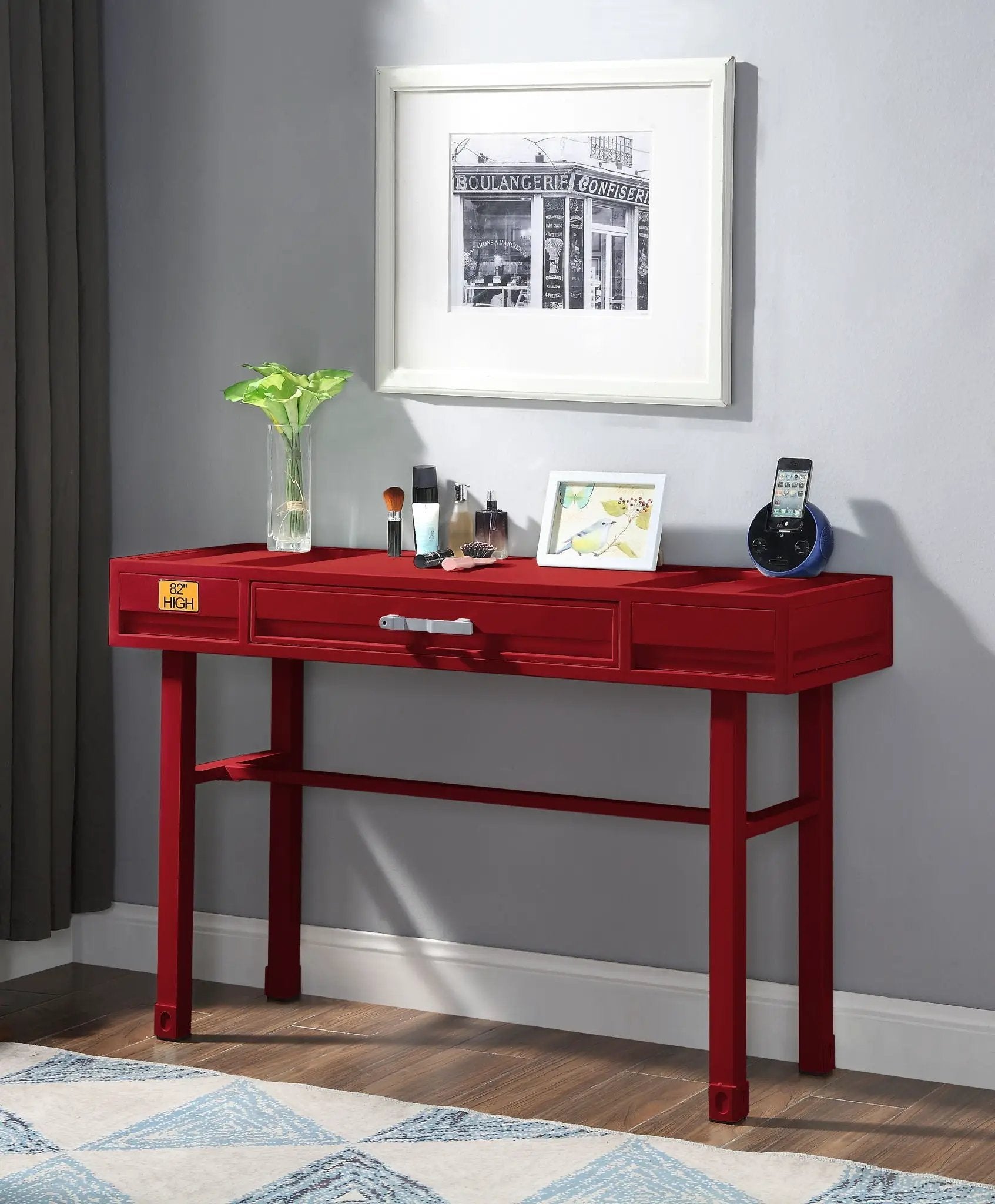 Cargo Vanity Desk With Functional Storage by HouseOfZazla