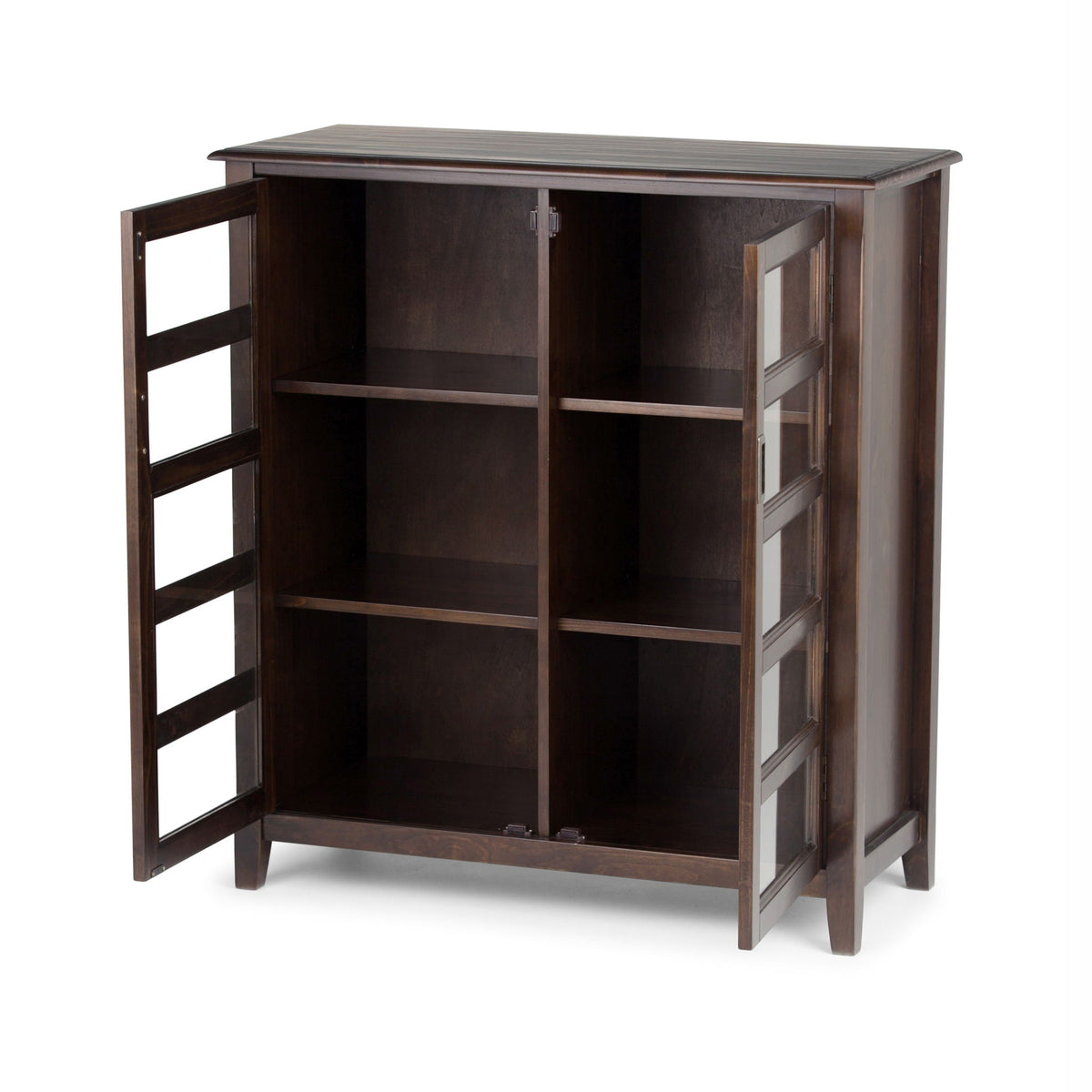 Medium Storage Cabinet with Adjustable Shelves - Mahogany Brown, photo 4 of 7