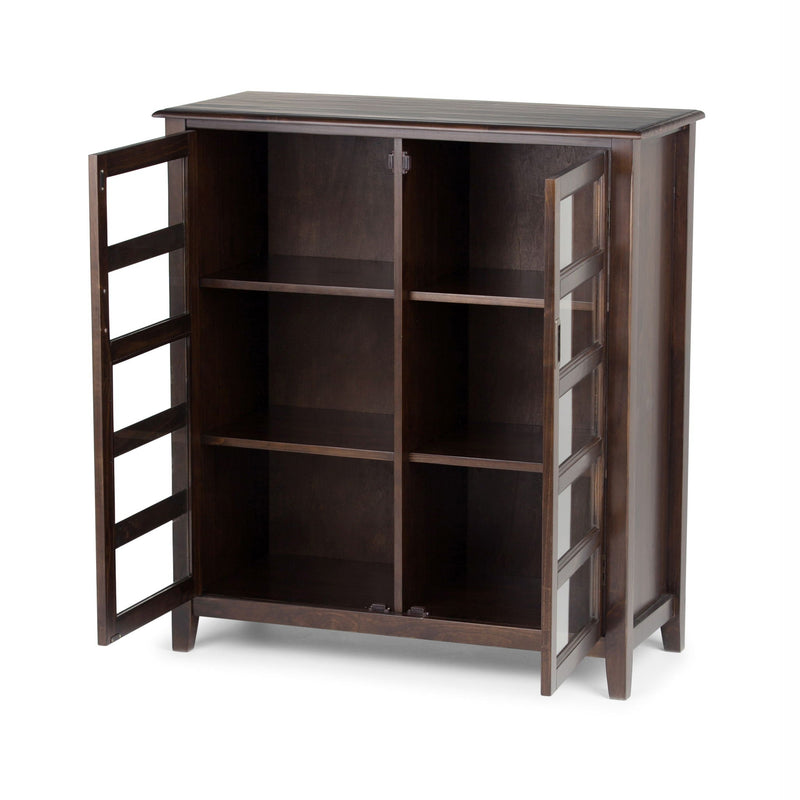 Medium Storage Cabinet with Adjustable Shelves - Mahogany Brown, photo 4 of 7