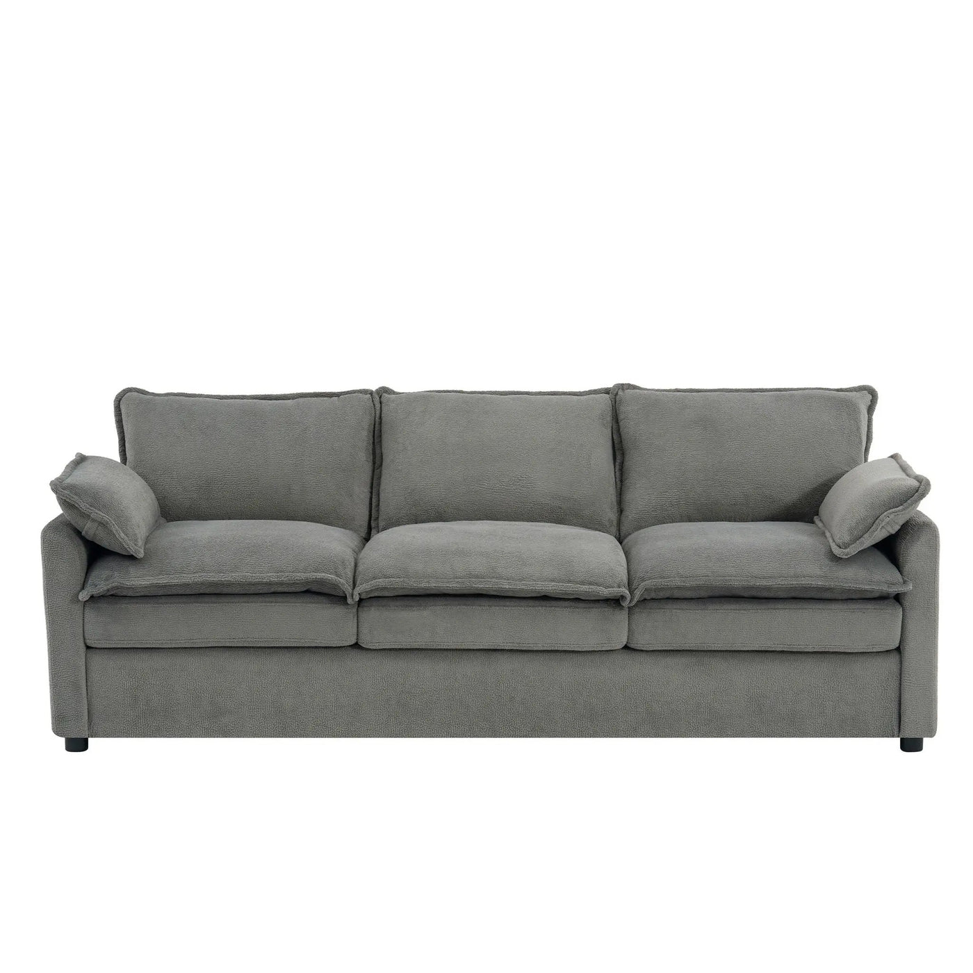 Modern 3 Seater Sofa With Side Storage Pockets For Living Room by HouseOfZazla