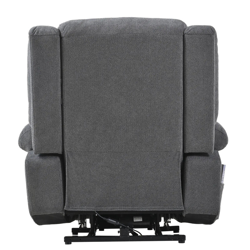 Power Lift Recliner Chair With Extended Footrest, Remote Control, Cup Holders, And Side Pockets by HouseOfZazla