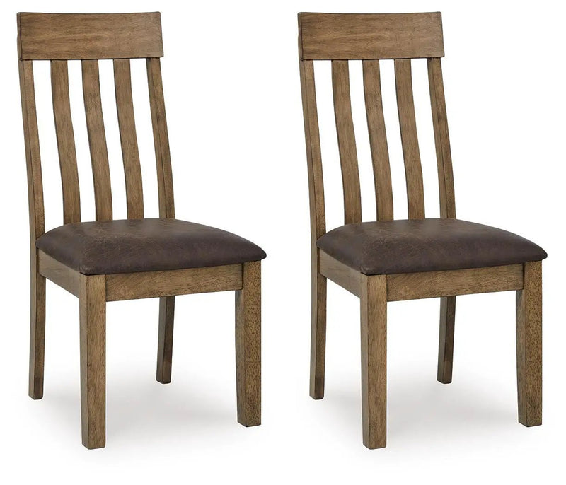 Urbinforte - Dining Upholstered Side Chair (Set of 2) - Light Brown by Unique Piece Furniture