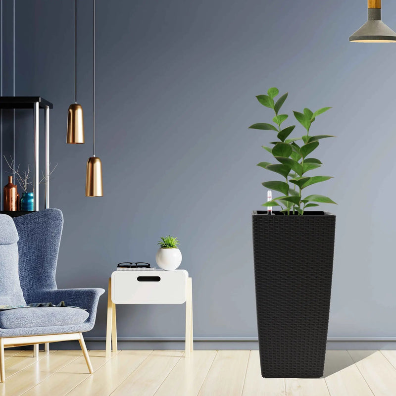 Pack of 2 Square Planters with Automatic Watering System by HouseOfZazla