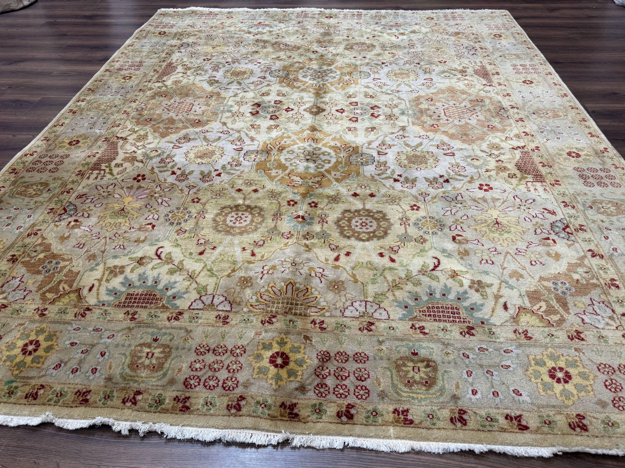 Indo Persian Rug 8x10, Indian Rug, Soft Wool Rug, Oushak Style Rug, Handmade Rug by Jewel Rugs