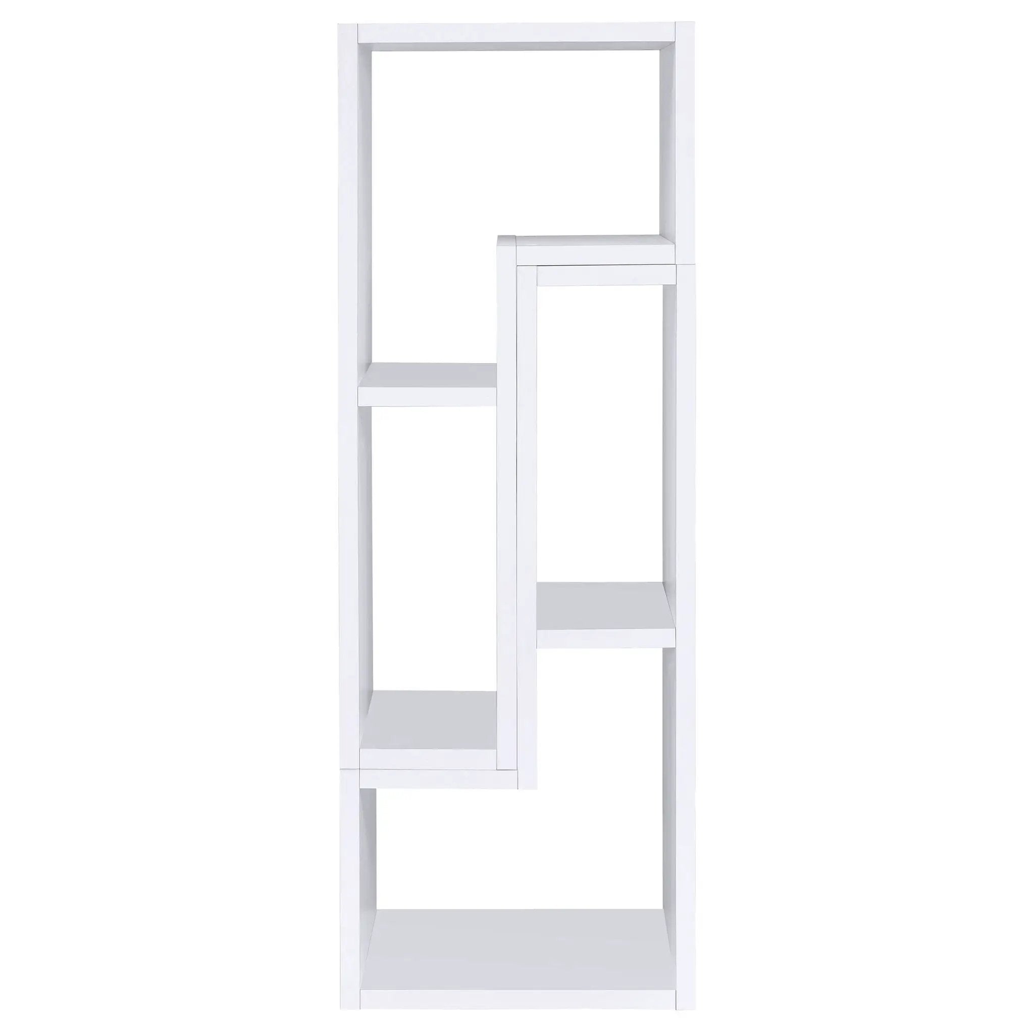Velma Multipurpose TV Stand and Bookshelf White by Unique Piece Furniture