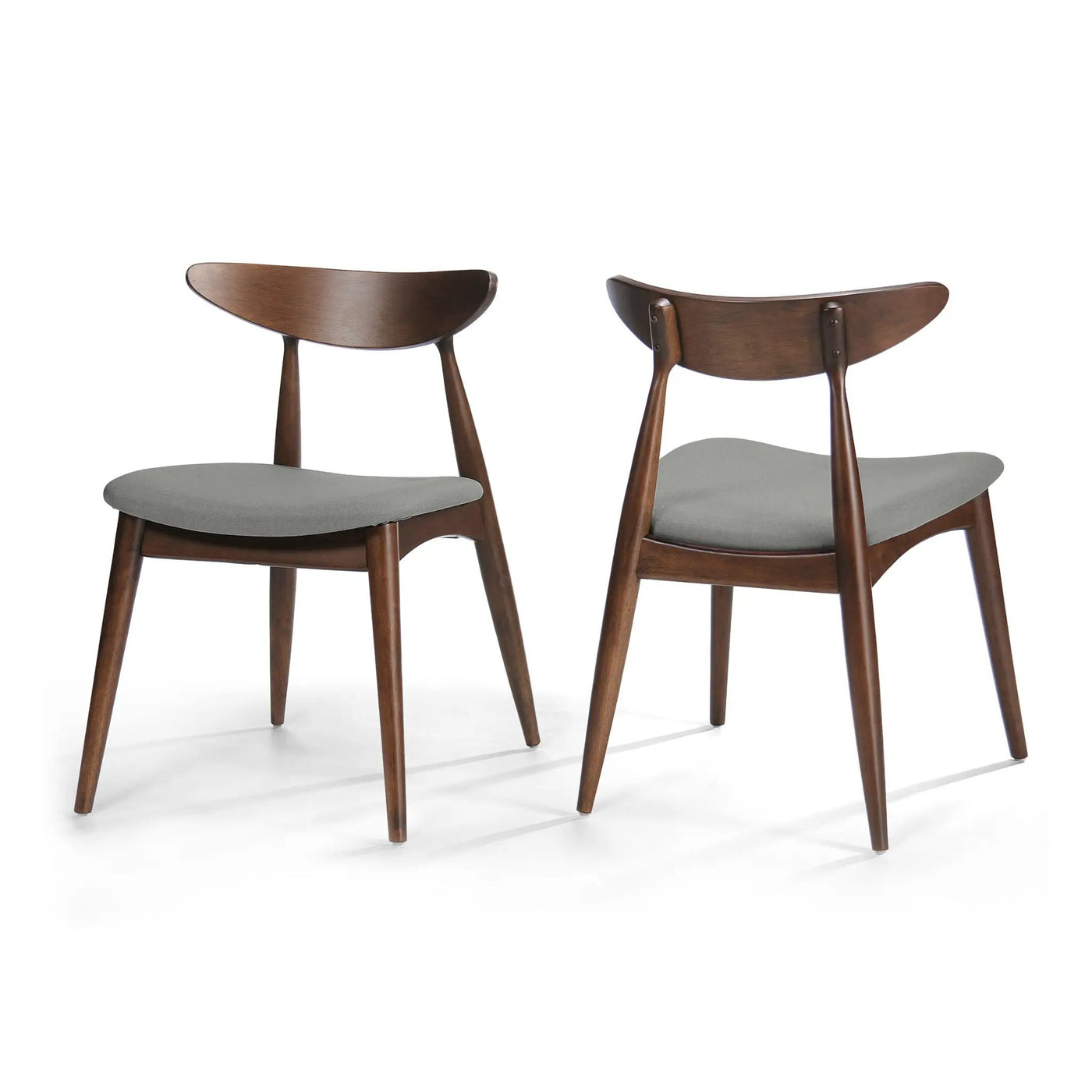 Retro Dining Chairs With Ergonomic Back (Set of 2) by HouseOfZazla