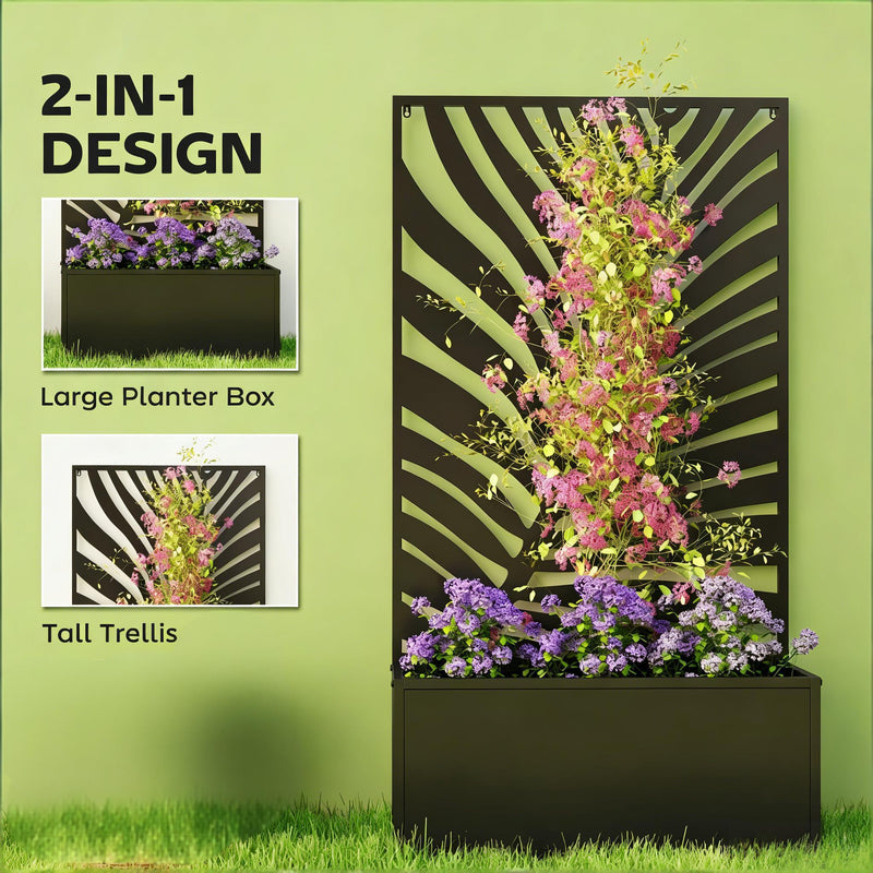 Freestanding Plant Bed, Wall Mounted Flower Bed, Raised Garden Bed by HouseOfZazla