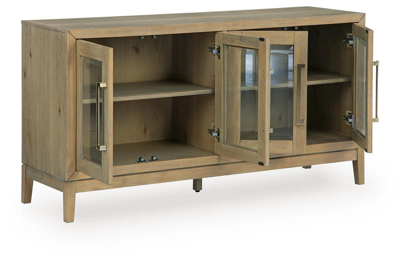 Lasinger - Dining Room Server - Light Brown by Unique Piece Furniture
