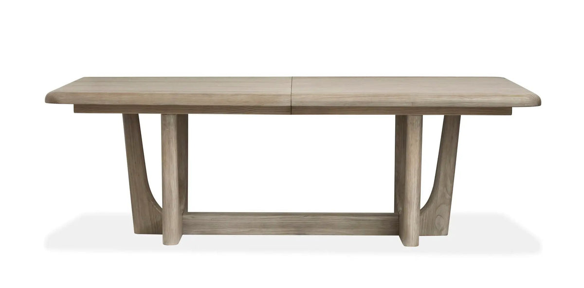 Braelyn - Extendable Trestle Dining Table - Dorian Gray, photo 6 of 7