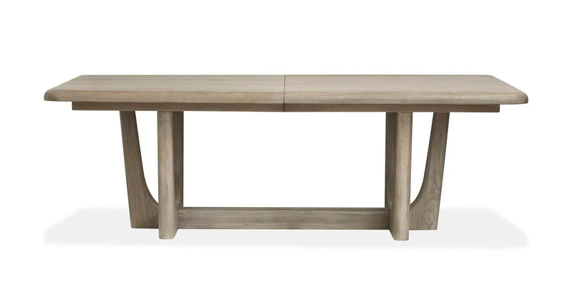 Braelyn - Extendable Trestle Dining Table - Dorian Gray, photo 6 of 7