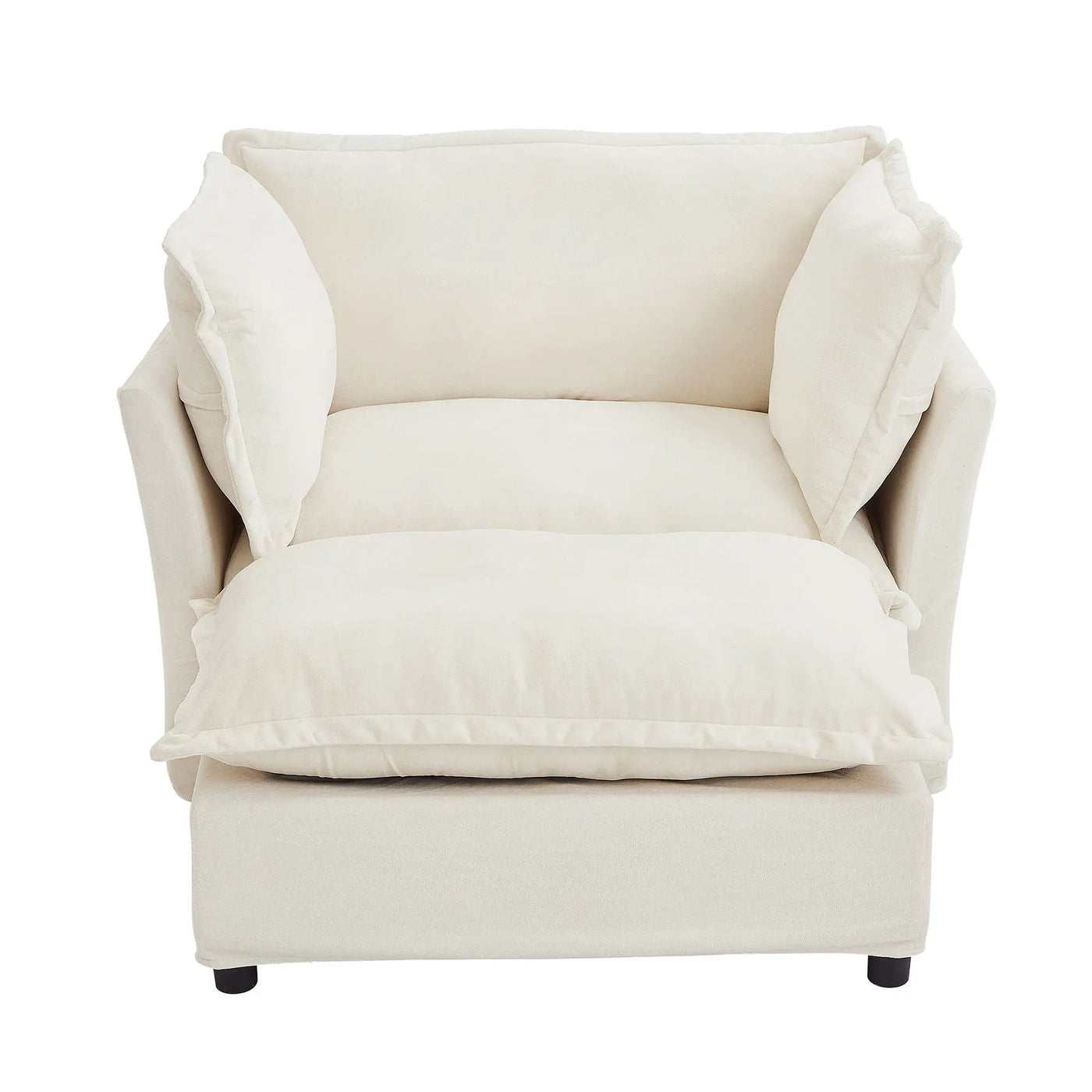 Modern Armchair Sofa With Movable Ottoman by HouseOfZazla