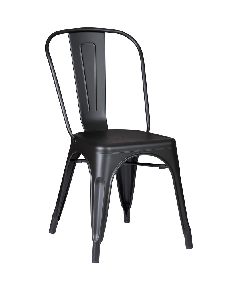 Set of 4 Stackable Metal Dining Chairs by HouseOfZazla