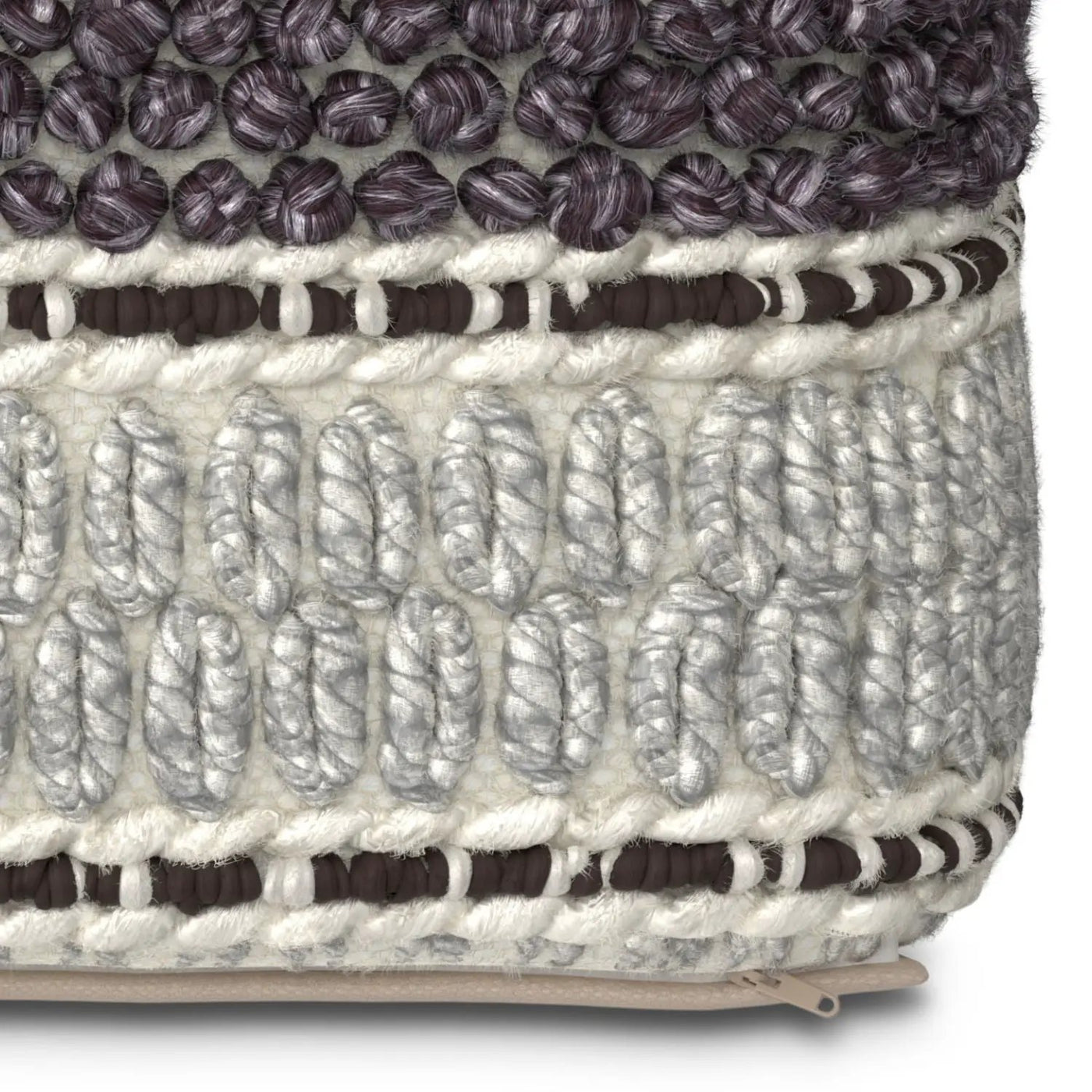 Grady - Handcrafted Square Pouf by HouseOfZazla
