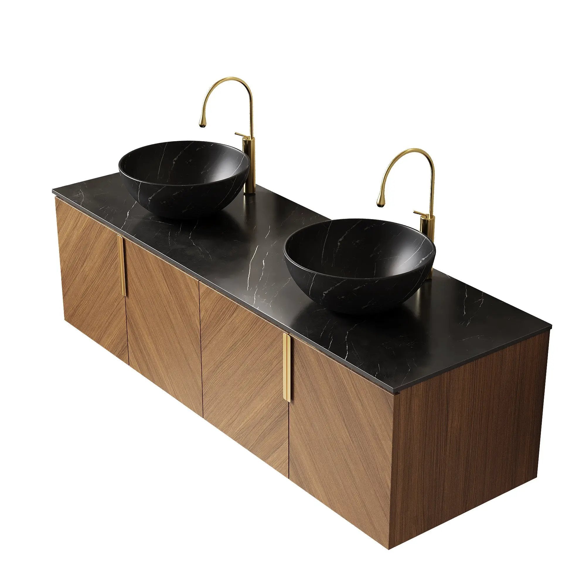 Arai 60" Bathroom Vanity & Sinks by HouseOfZazla