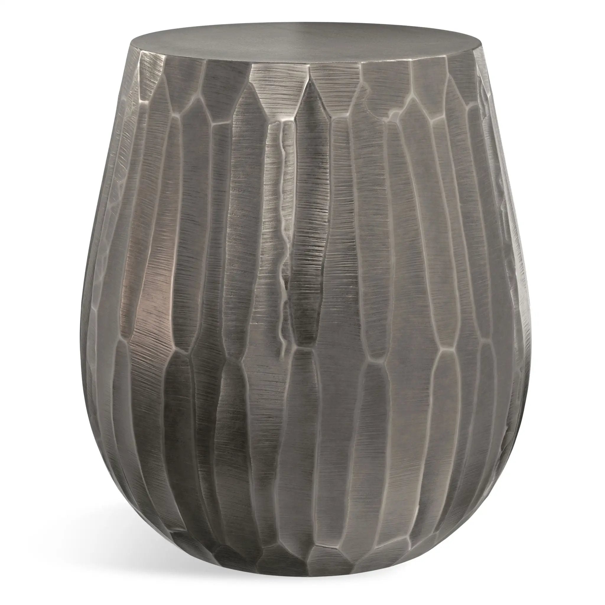 Nellie - Cast Aluminum Side Table - Black by HouseOfZazla