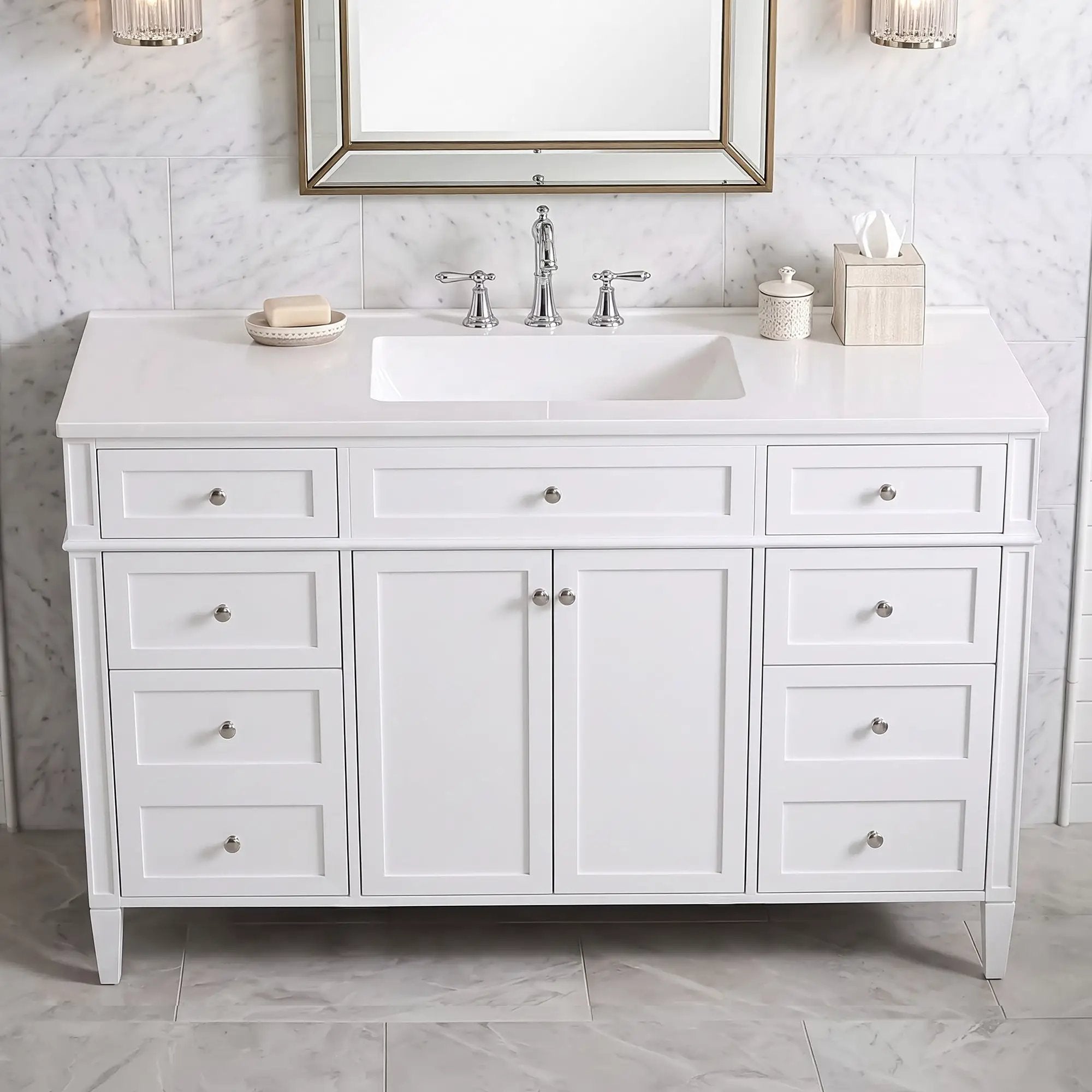 48 Inch Bathroom Vanity with Sink Top by HouseOfZazla