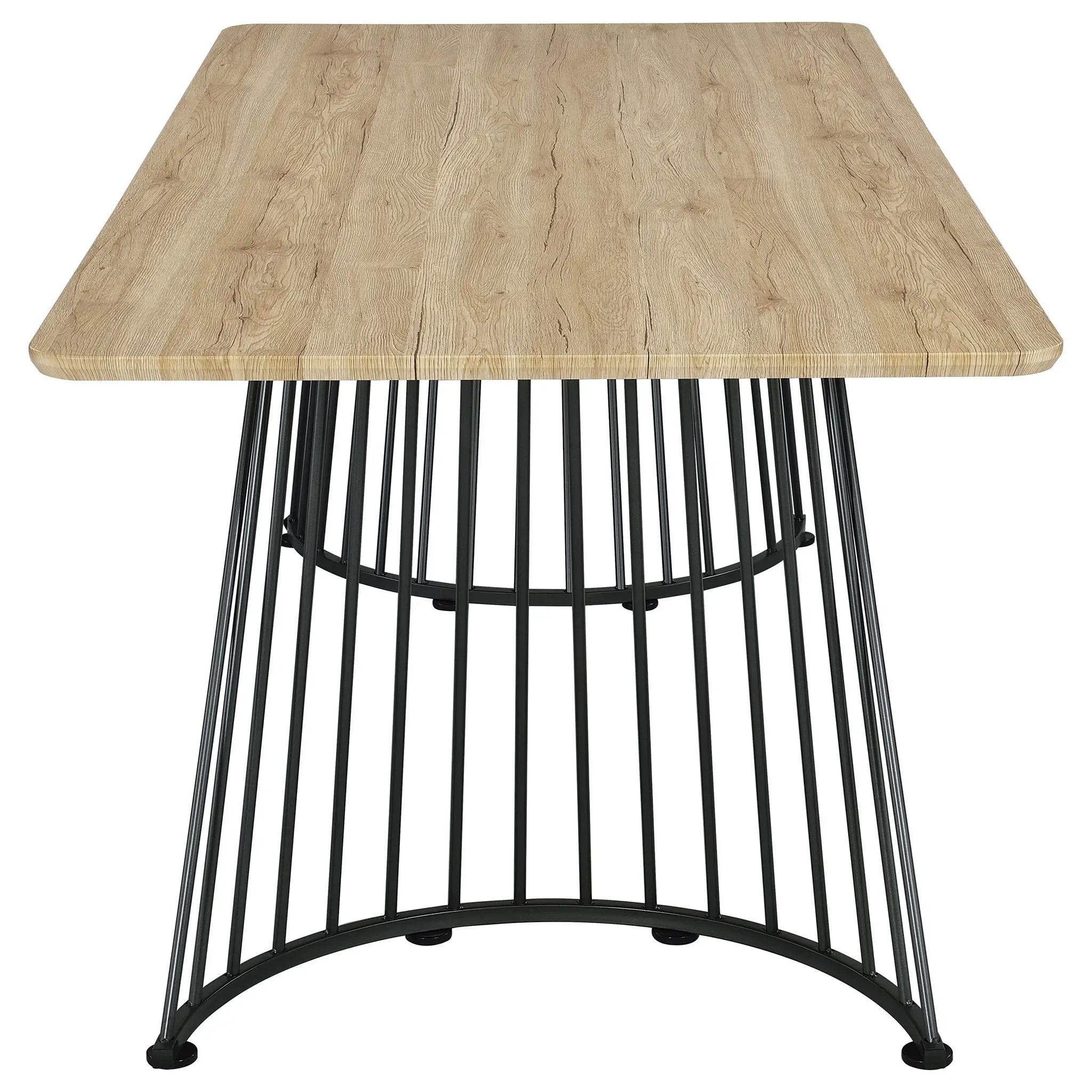 Altus 80-inch Composite Wood Dining Table Natural Oak by Unique Piece Furniture